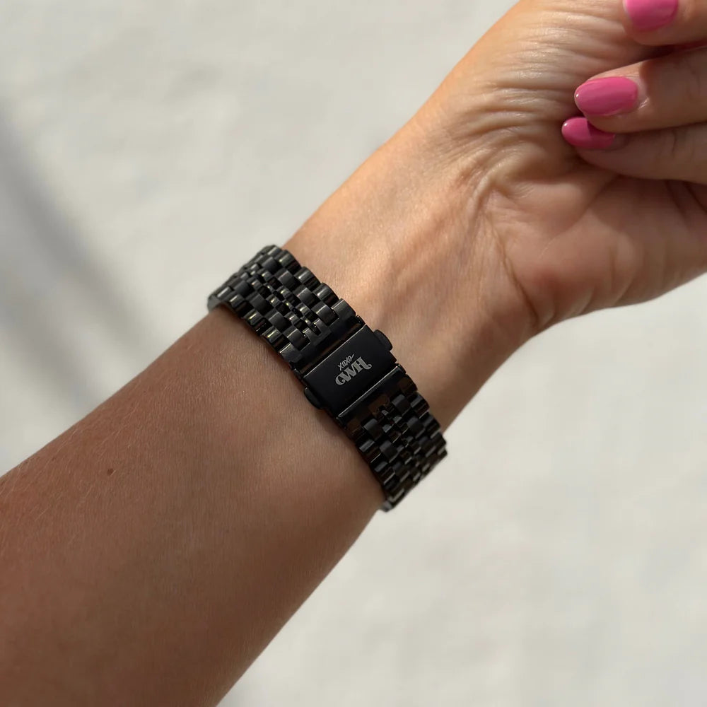 Correa acero xoxo Wildhearts Apple Watch (negro)