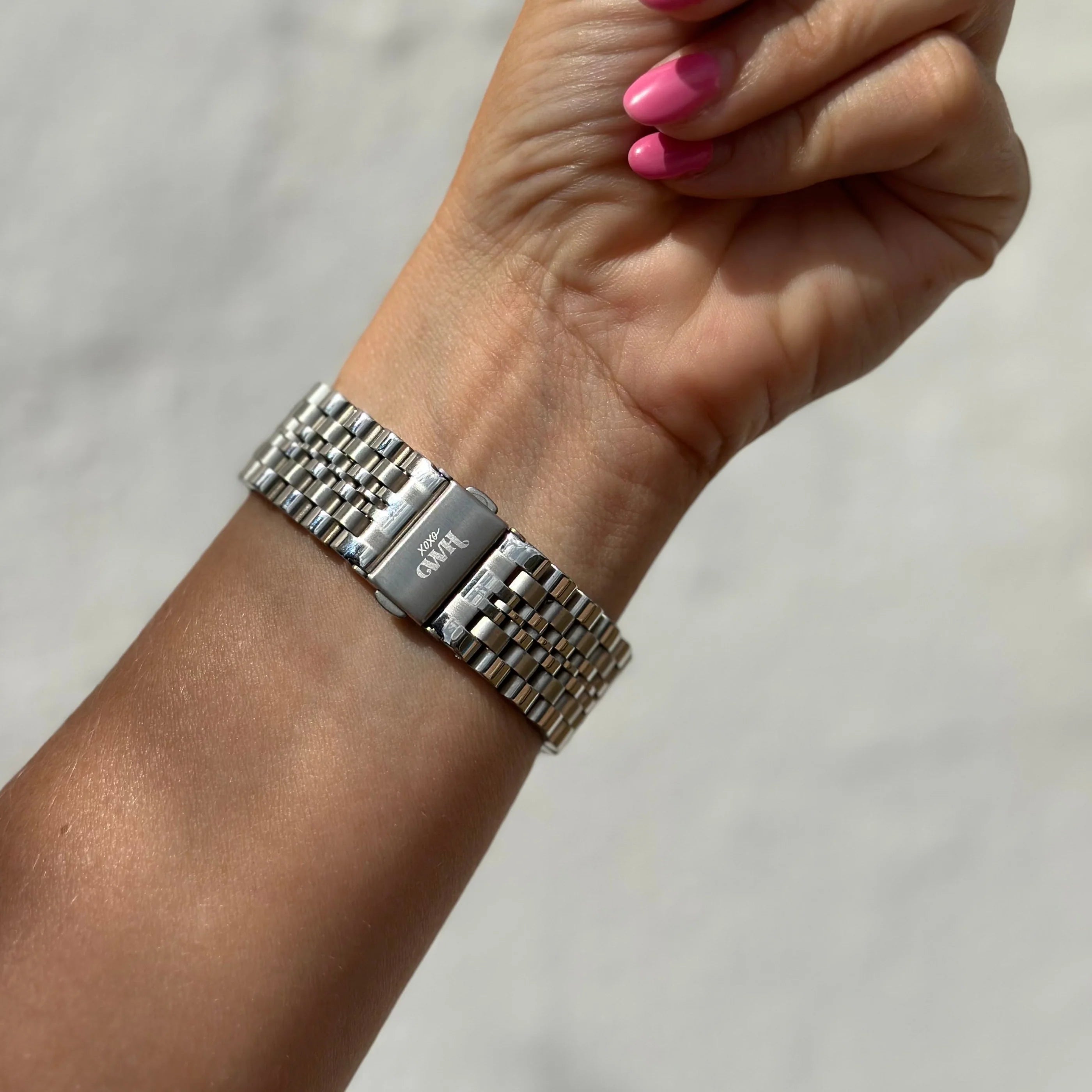 Correa acero xoxo Wildhearts Apple Watch (plateado)