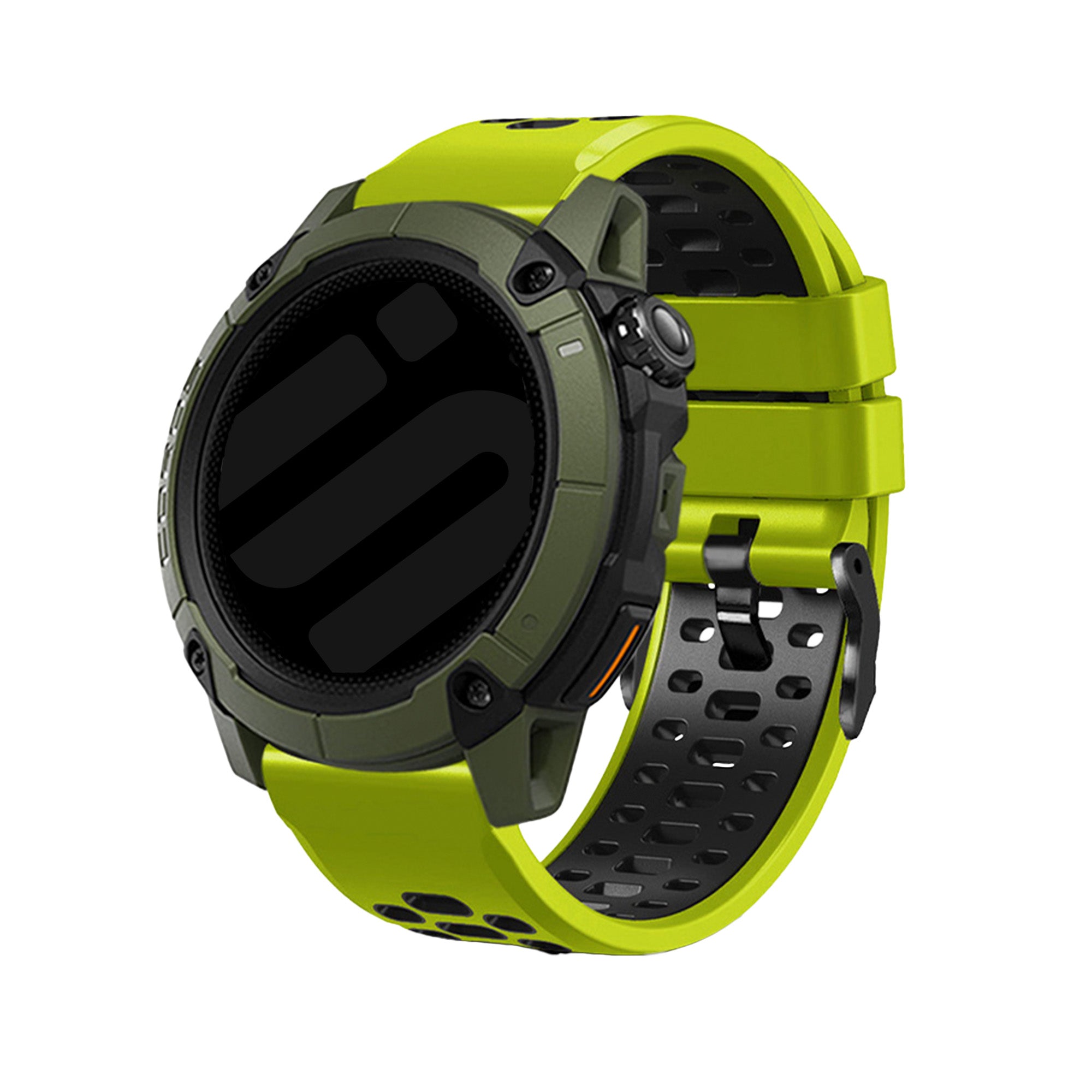 Universal 24mm Sport Buckle Strap (Lime/Black)