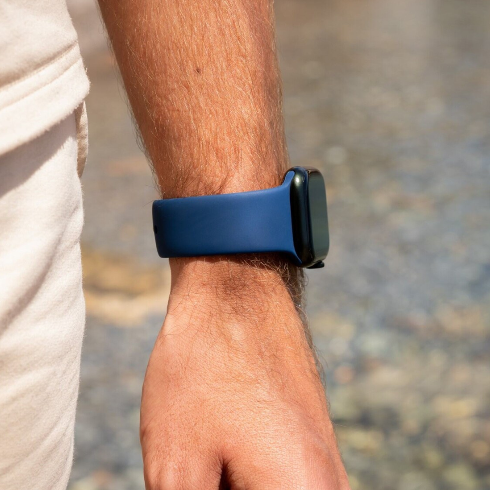 Correa silicona Apple Watch (azul oscuro)