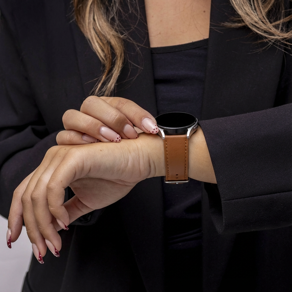 Correa cuero moderna Huawei Watch GT 5 Pro - 46mm (marrón)