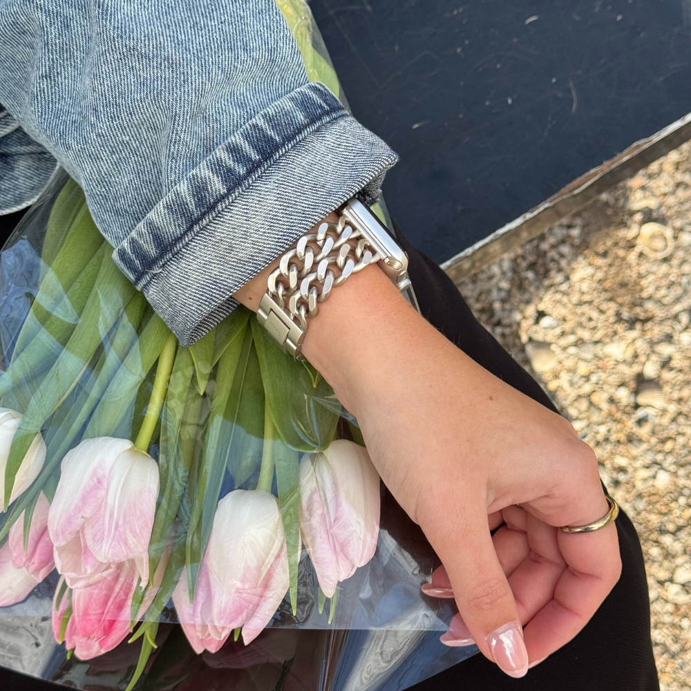 xoxo Wildhearts Apple Watch Steel Strap - Chain strap (Silver) - 38/40/41/42mm