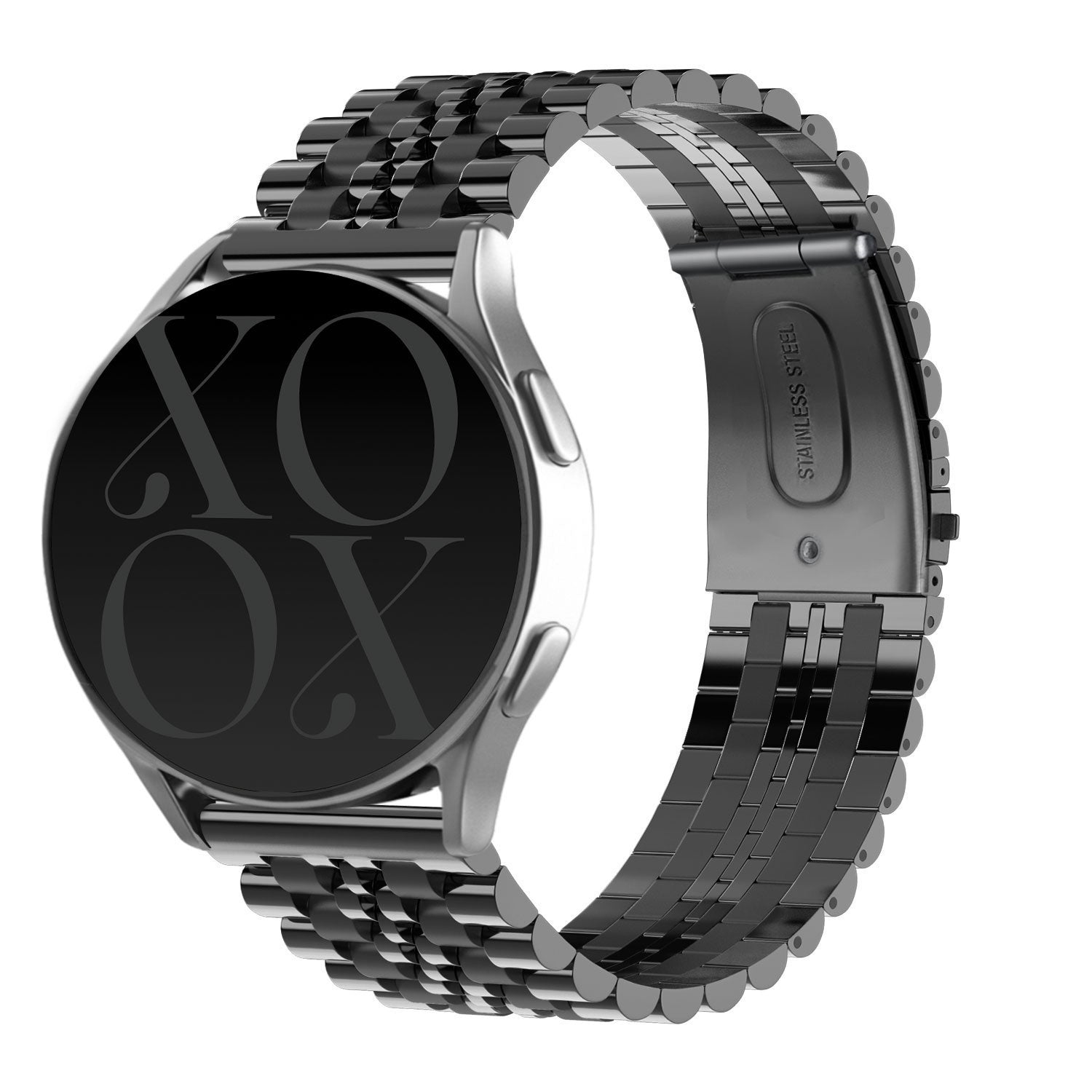 xoxo Wildhearts Fossil Gen 5e 44mm Steel Strap (Black)