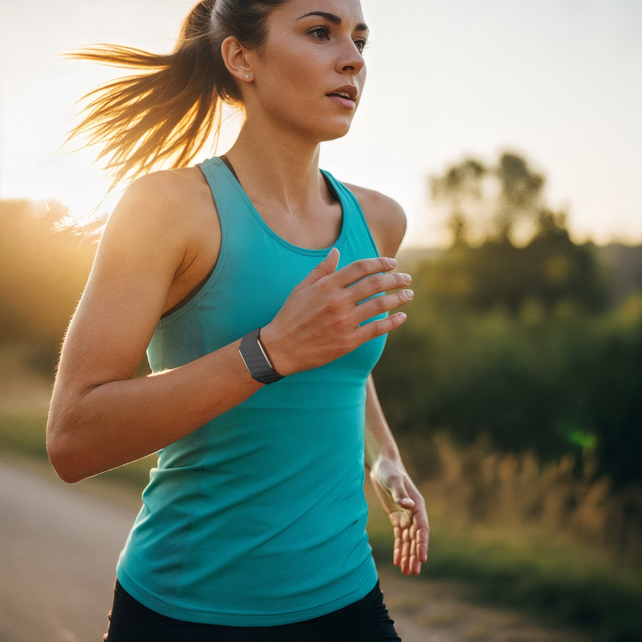 Correa deportiva compatible con Whoop 4.0 (gris oscuro/naranja)