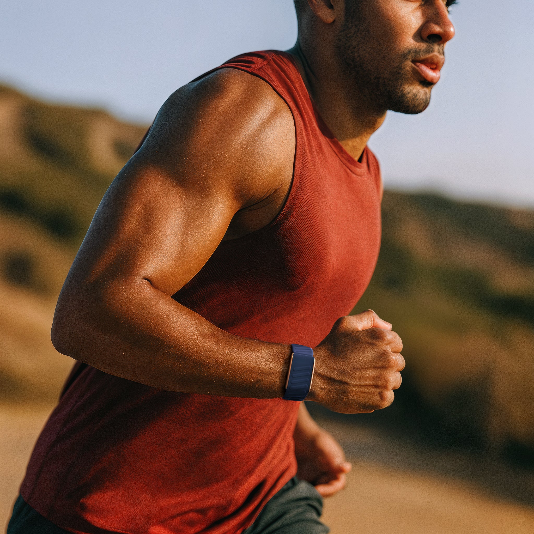 Correa deportiva compatible con Whoop 4.0 (azul dúo)