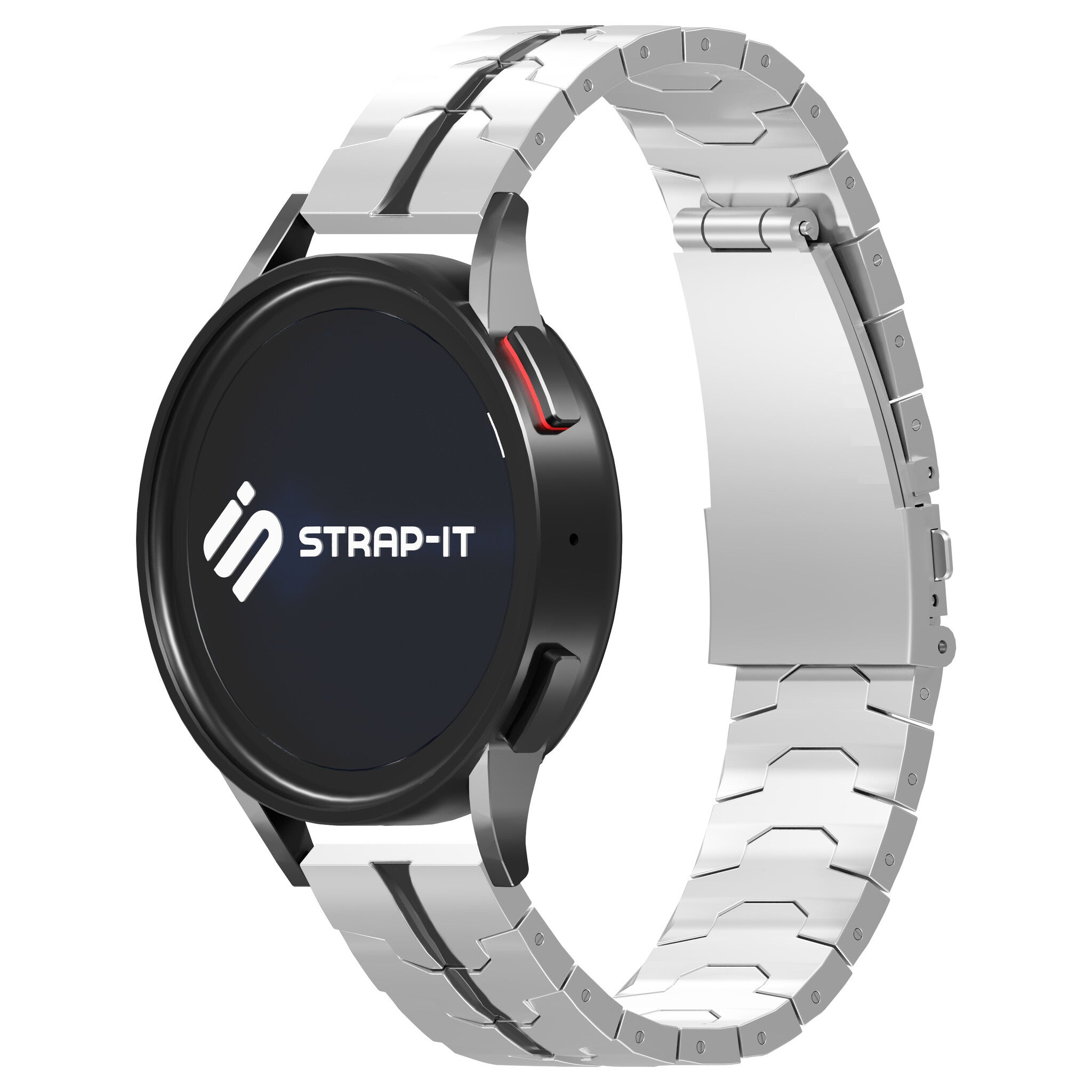 Correa acero Amazfit GTS 3 (plateado/negro)
