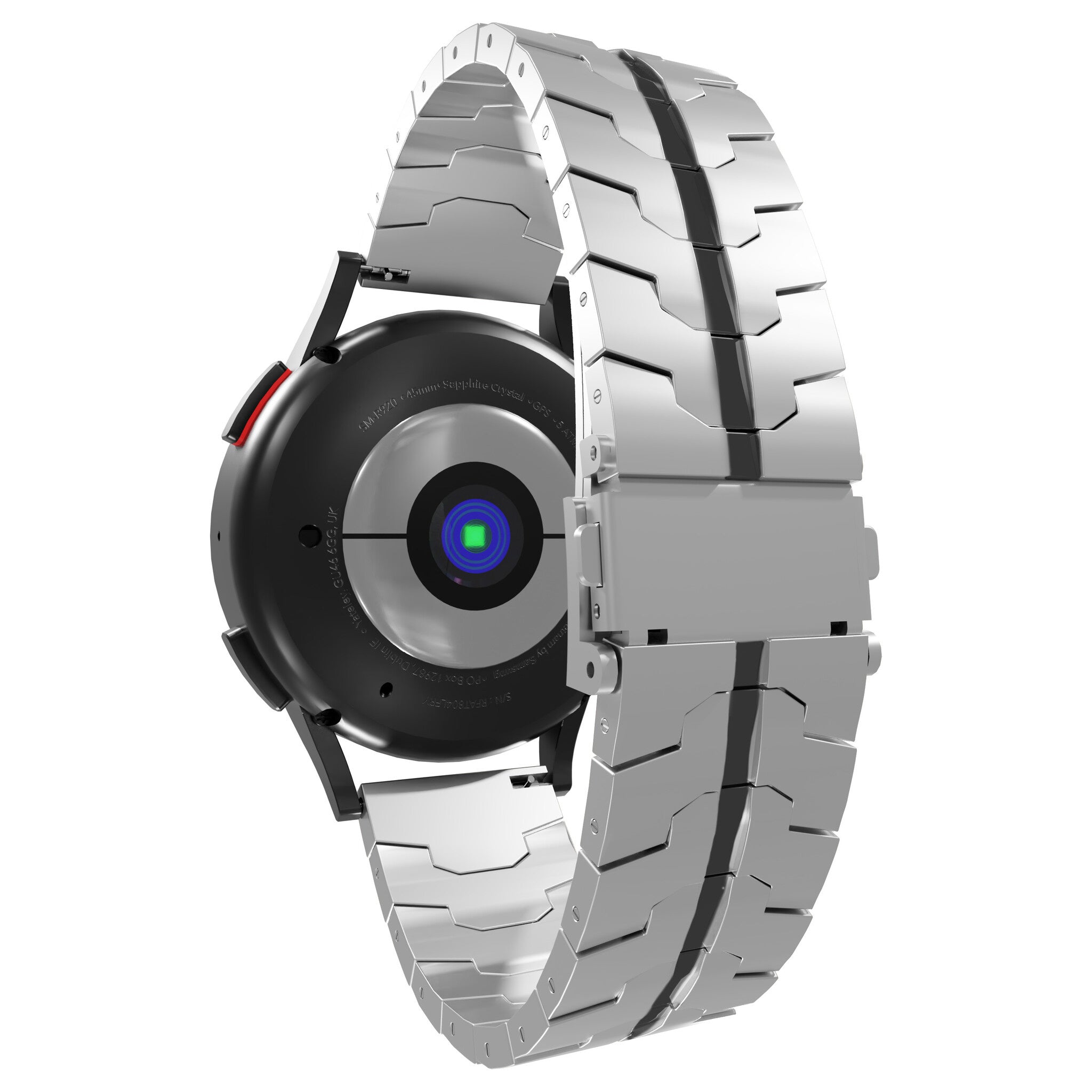 Correa acero Amazfit GTS 3 (plateado/negro)