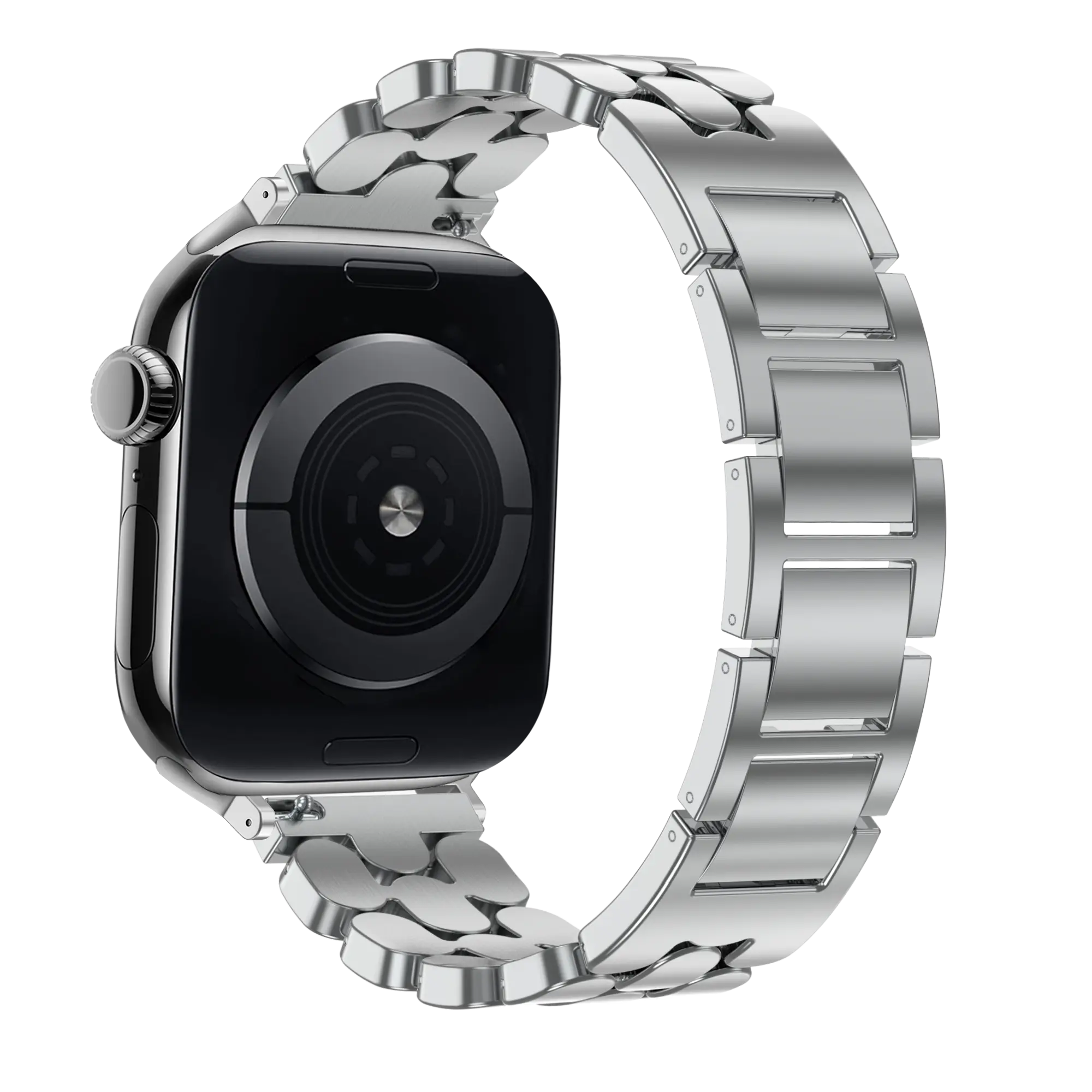 Bandz Correa acero 'Oval' Apple Watch (plata)