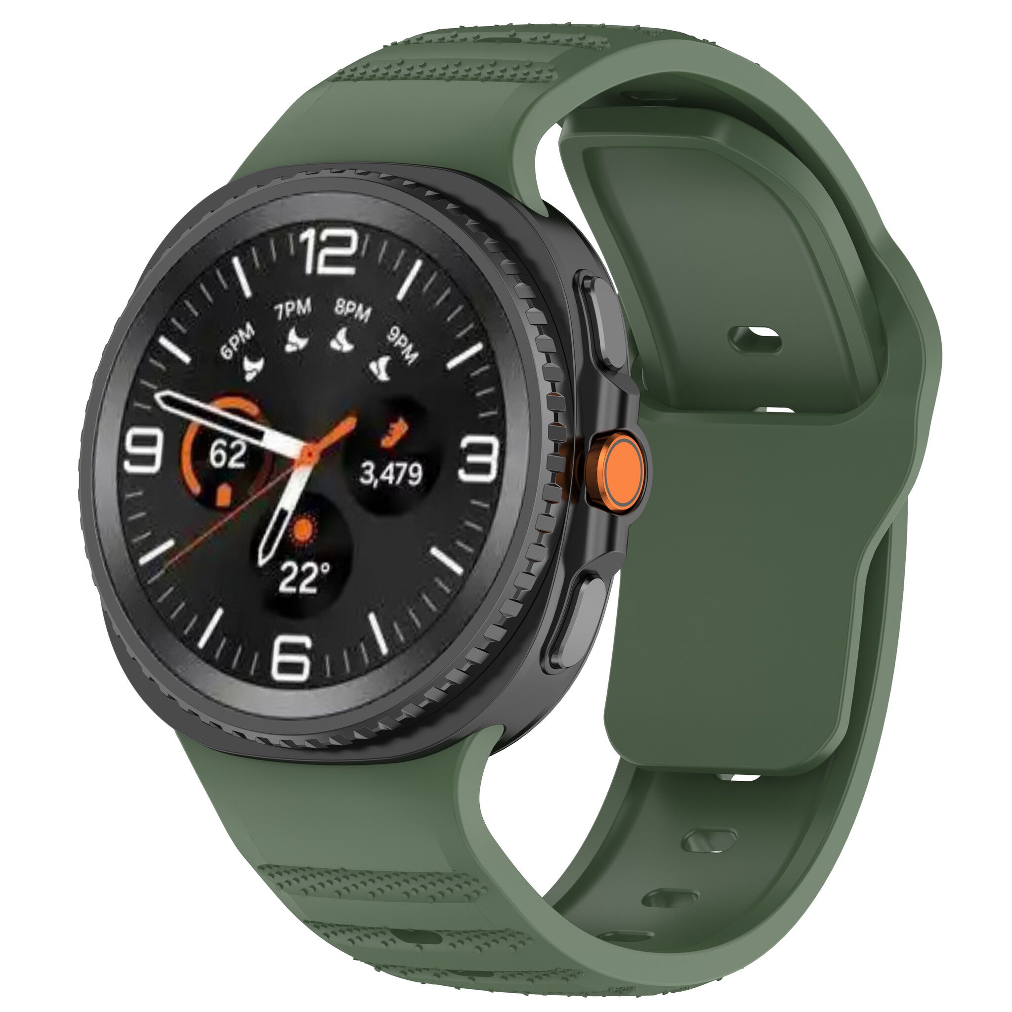 Correa silicona Outdoor Samsung Galaxy Watch 8 - 40mm (verde militar)