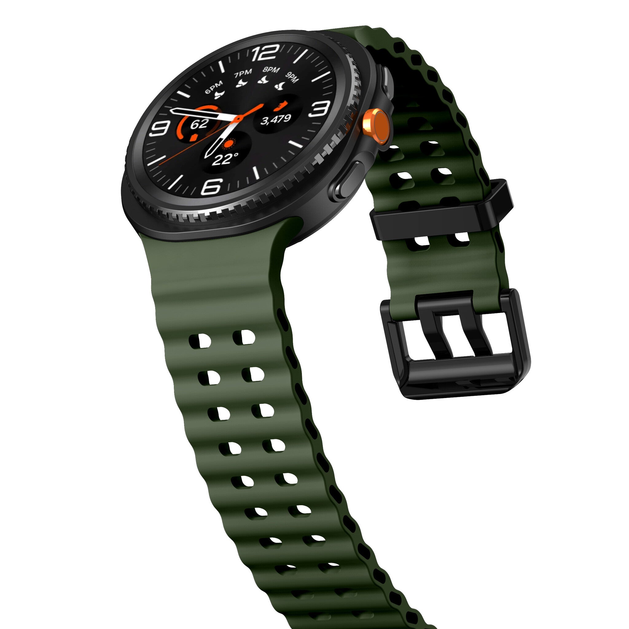 Correa Ocean Samsung Galaxy Watch 8 - 44mm (verde militar)