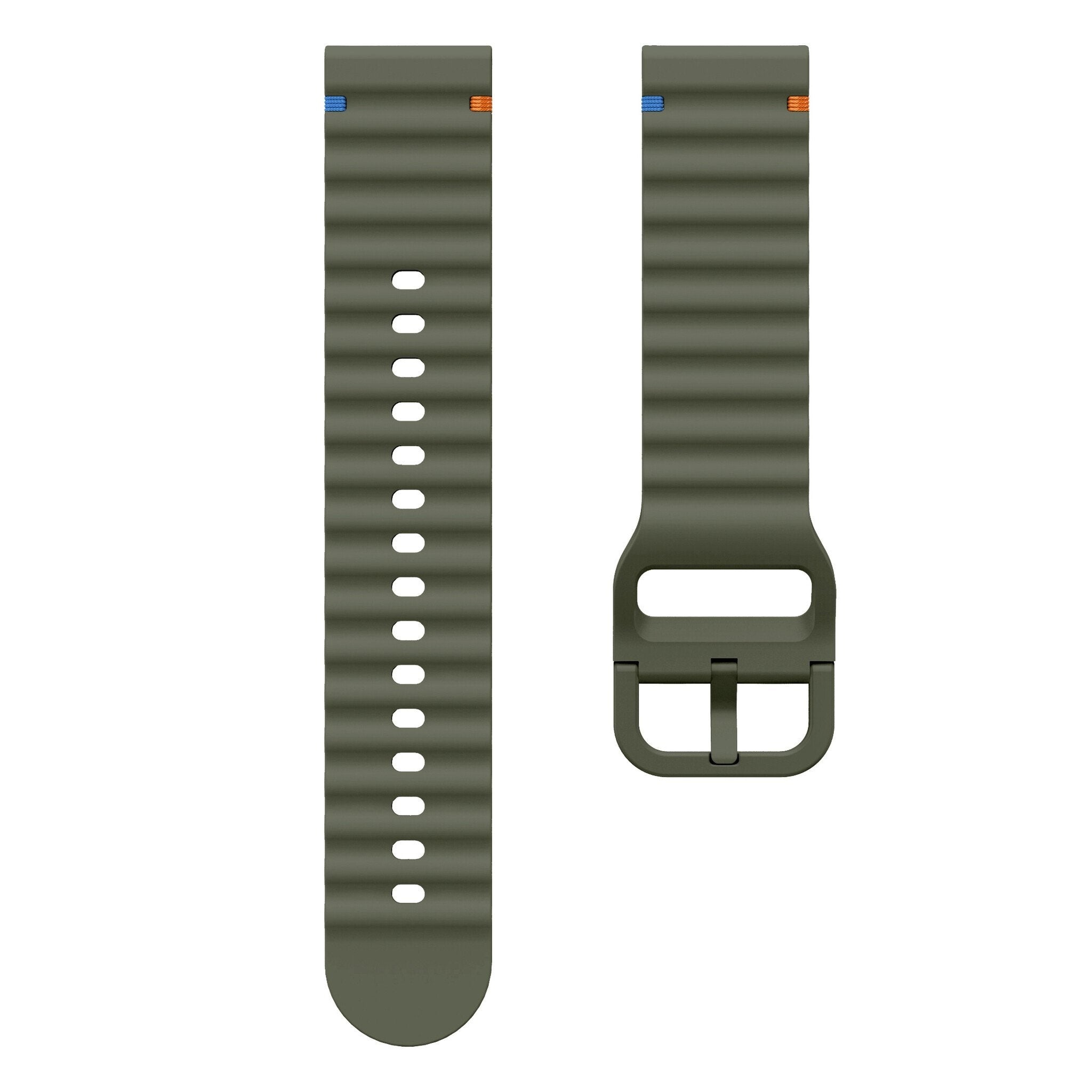 Correa silicona wave OnePlus Watch 3 (verde militar)