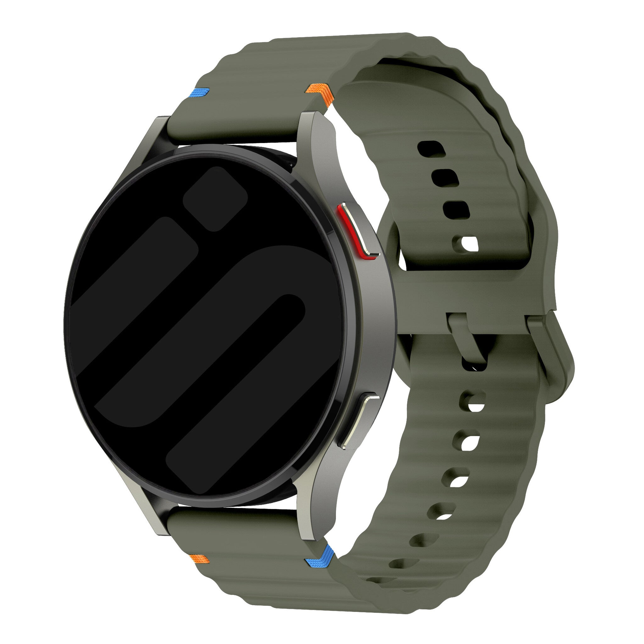 Correa silicona Wave Amazfit Bip 6 (verde militar)