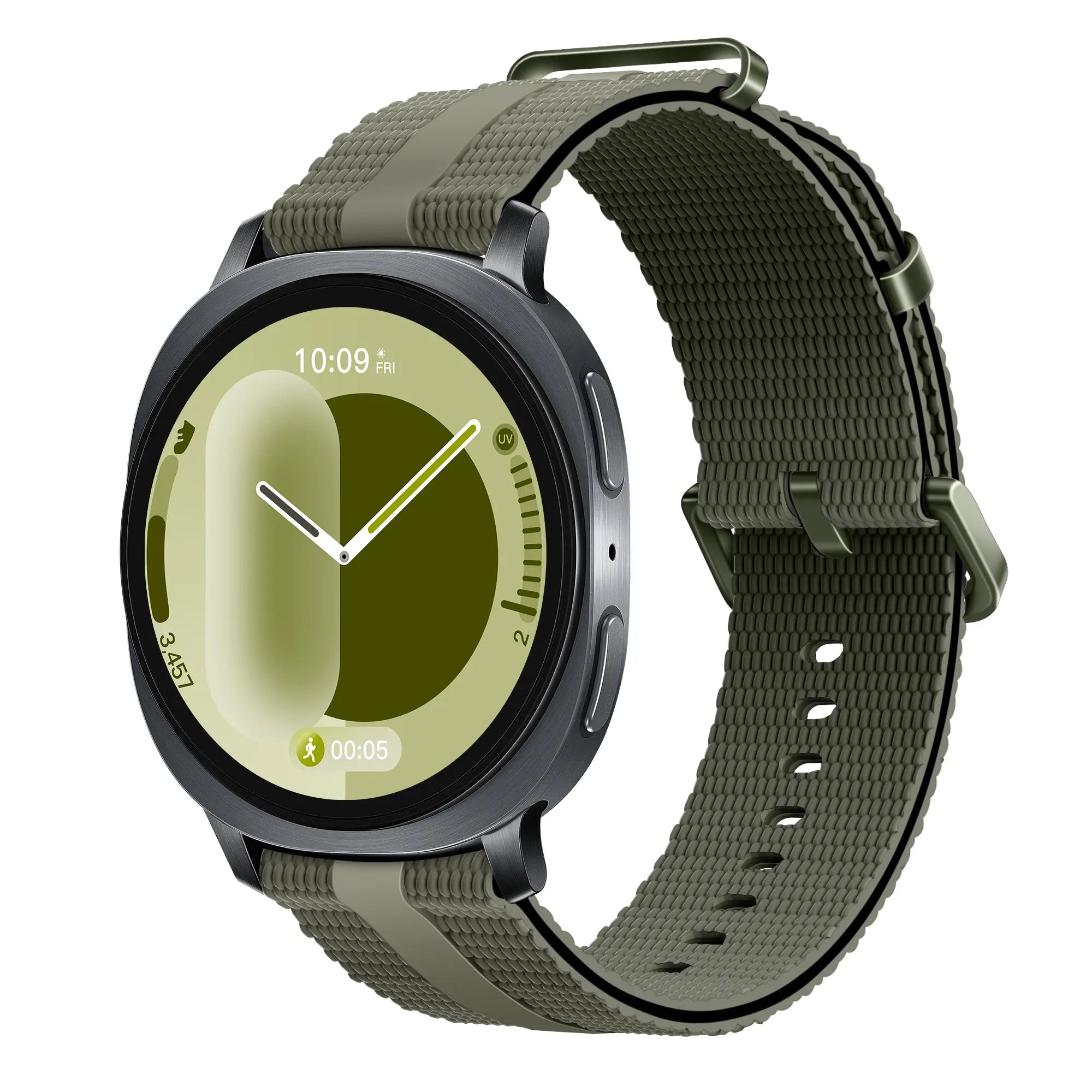Samsung Galaxy Watch 9 - 40mm Silicone Active Strap (Army Green)