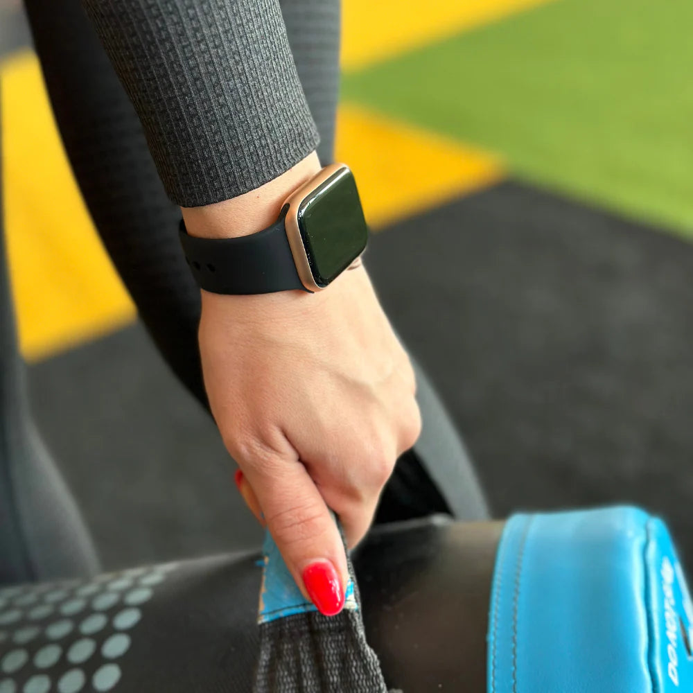 Correa silicona Apple Watch (negra)