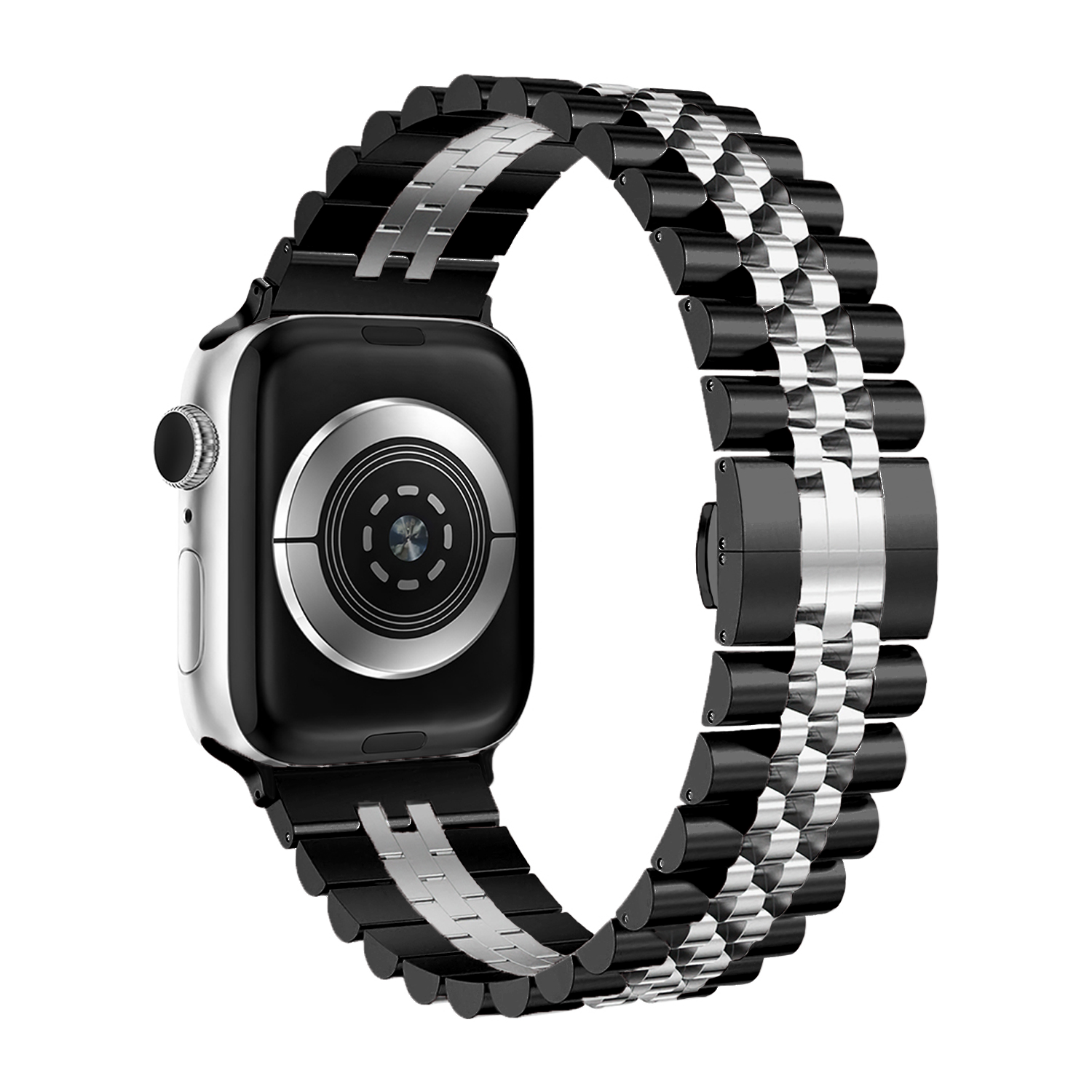 Correa acero Jubilee Apple Watch Ultra (negro/plata)