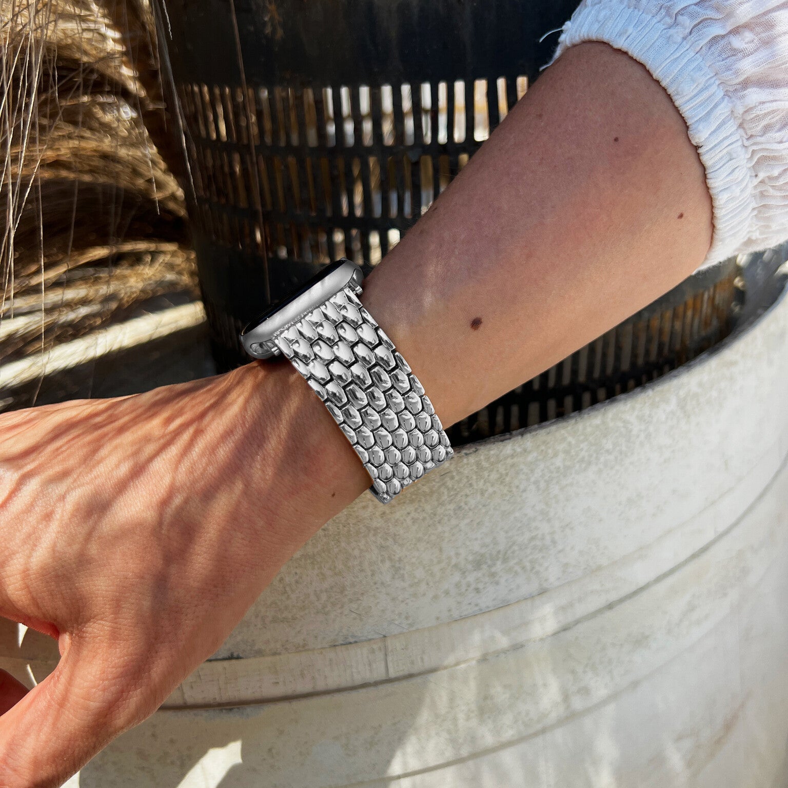 AW Stalen draak band Zilver