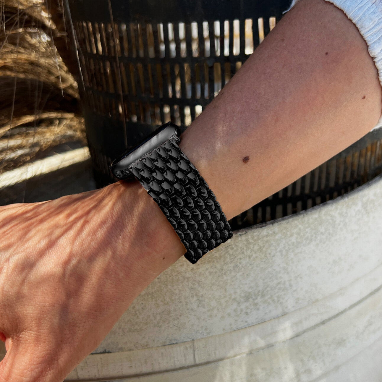 AW Stalen draak band Zwart