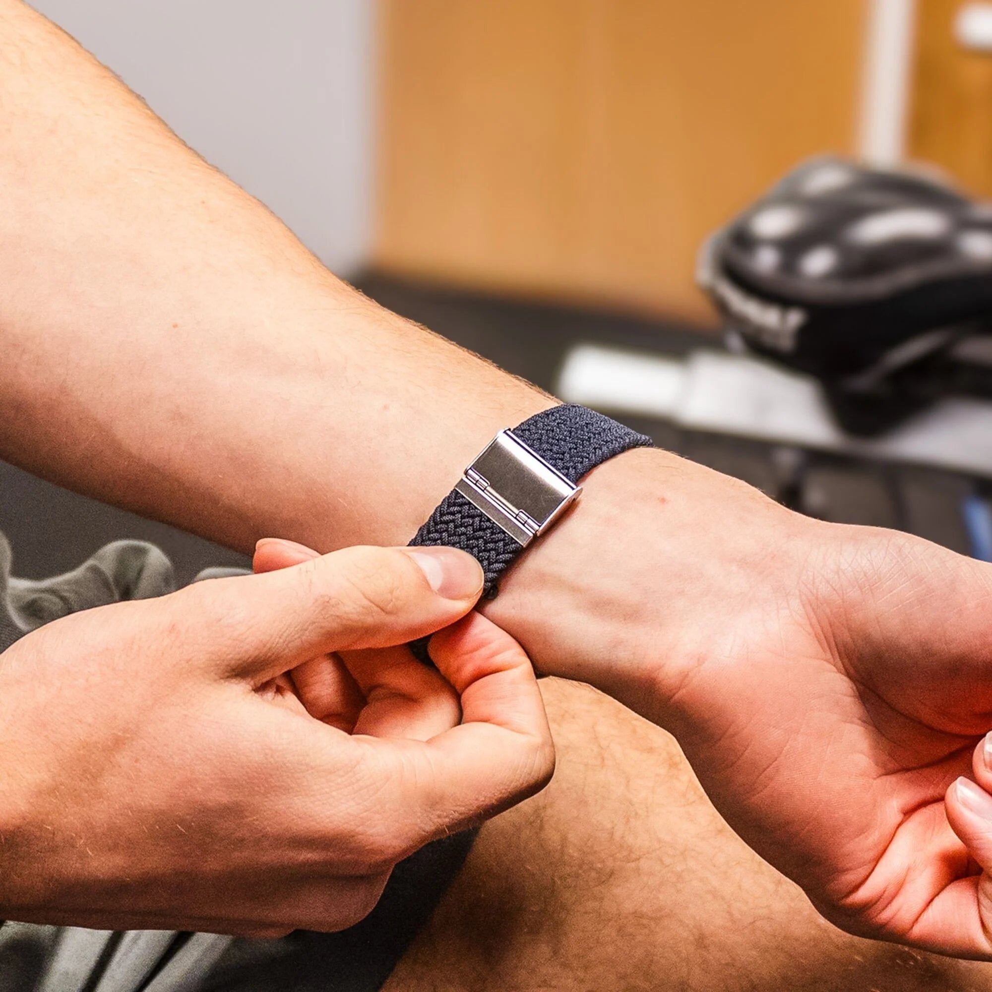 Correa trenzada Apple Watch (carbón)