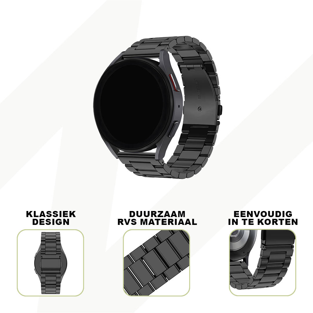 Bandz Correa acero 'Classic' Garmin Approach S12 (negro)