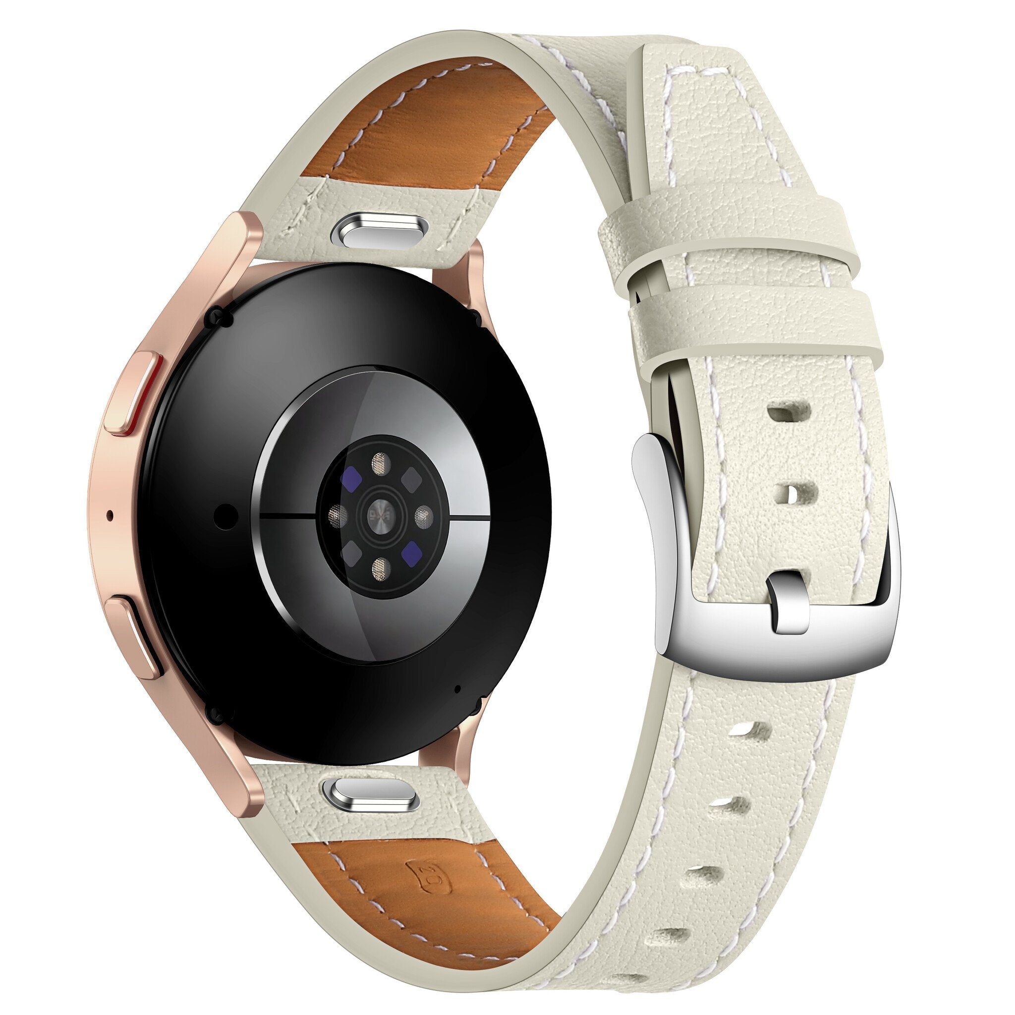 Samsung Galaxy Watch 6 Classic 47mm 'One Push' Leather Strap (Beige)