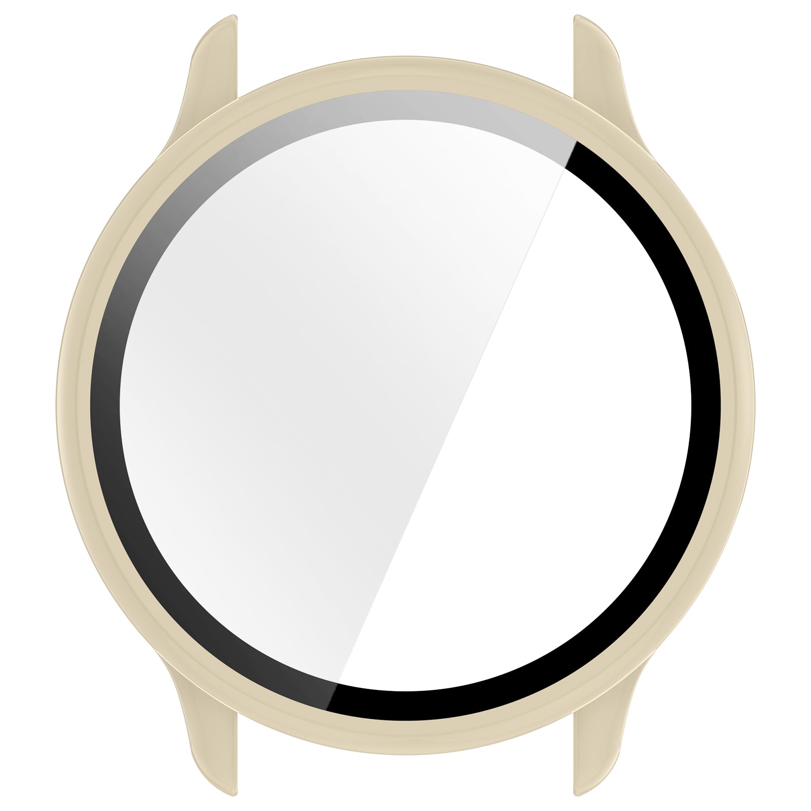 Funda rígida con vidrio Garmin Vivoactive 6 (beige)