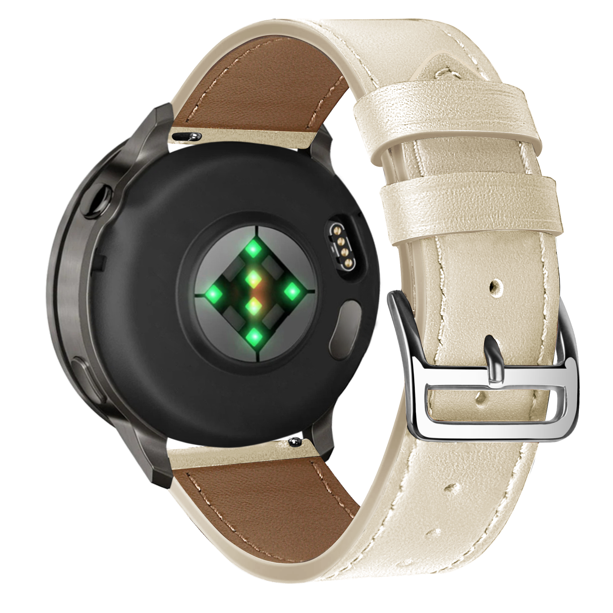 Bandz Correa cuero 'Deluxe' Garmin Venu 4 - 41mm (beige)