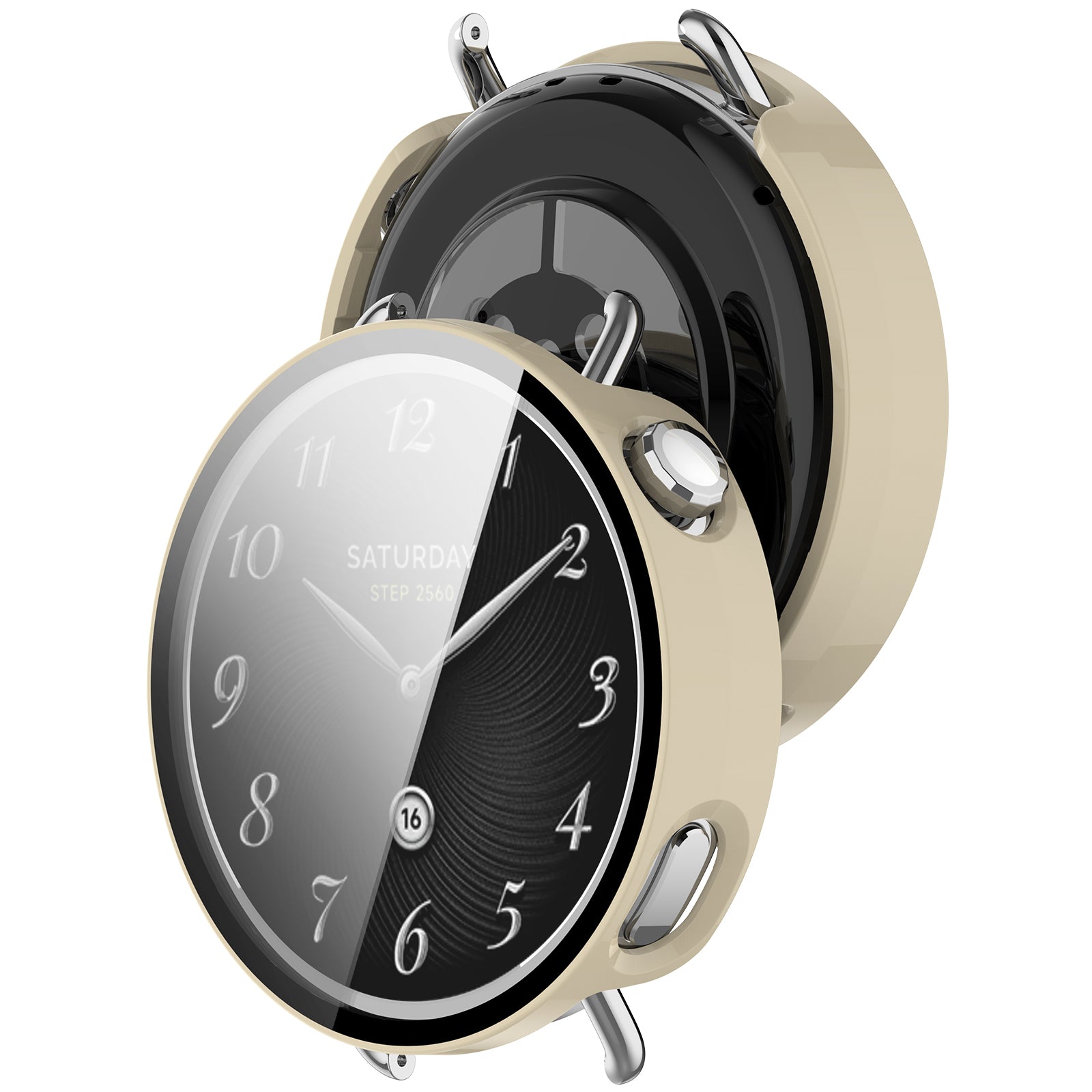 Funda PC con vidrio Xiaomi Watch S4 - 41mm (beige)