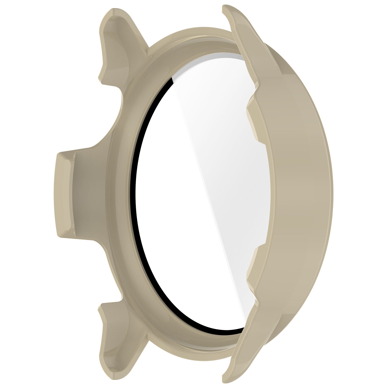 Funda rígida con vidrio Garmin Vivoactive 6 (beige)