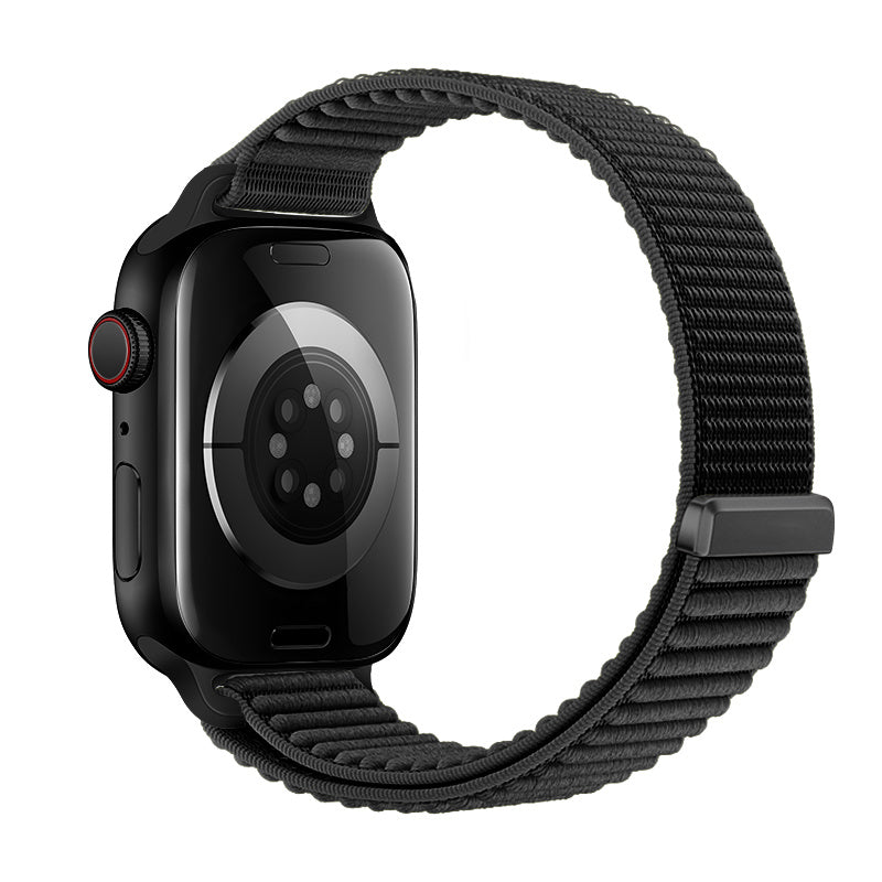 Strap-it Apple Watch Wave Nylon Strap (Black)