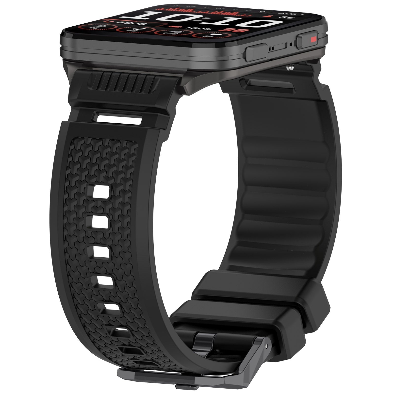 Coros Apex 4 - 46mm Silicone Strap (Black)