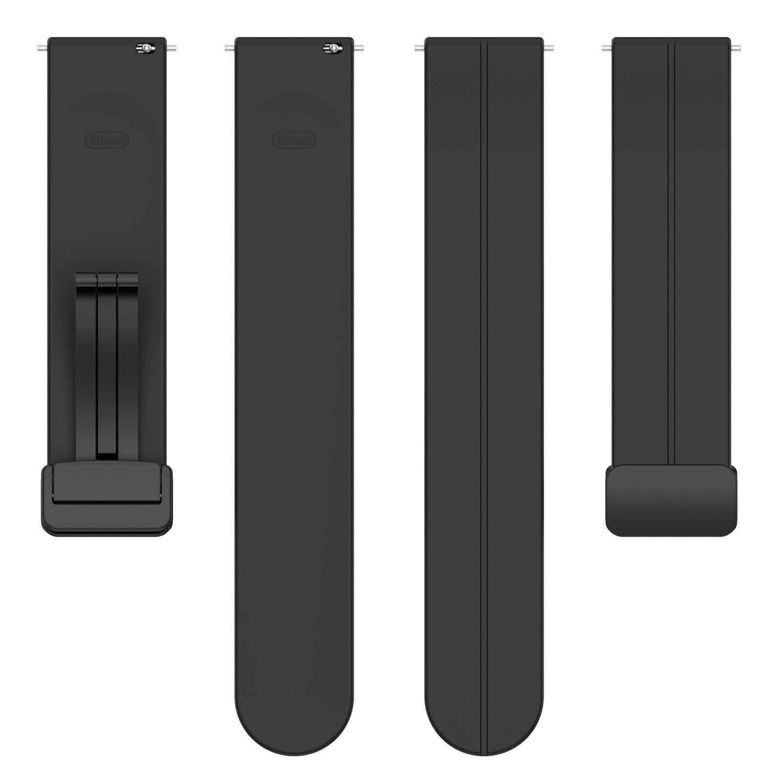 Correa silicona con hebilla Amazfit Bip U (Pro) (negro)