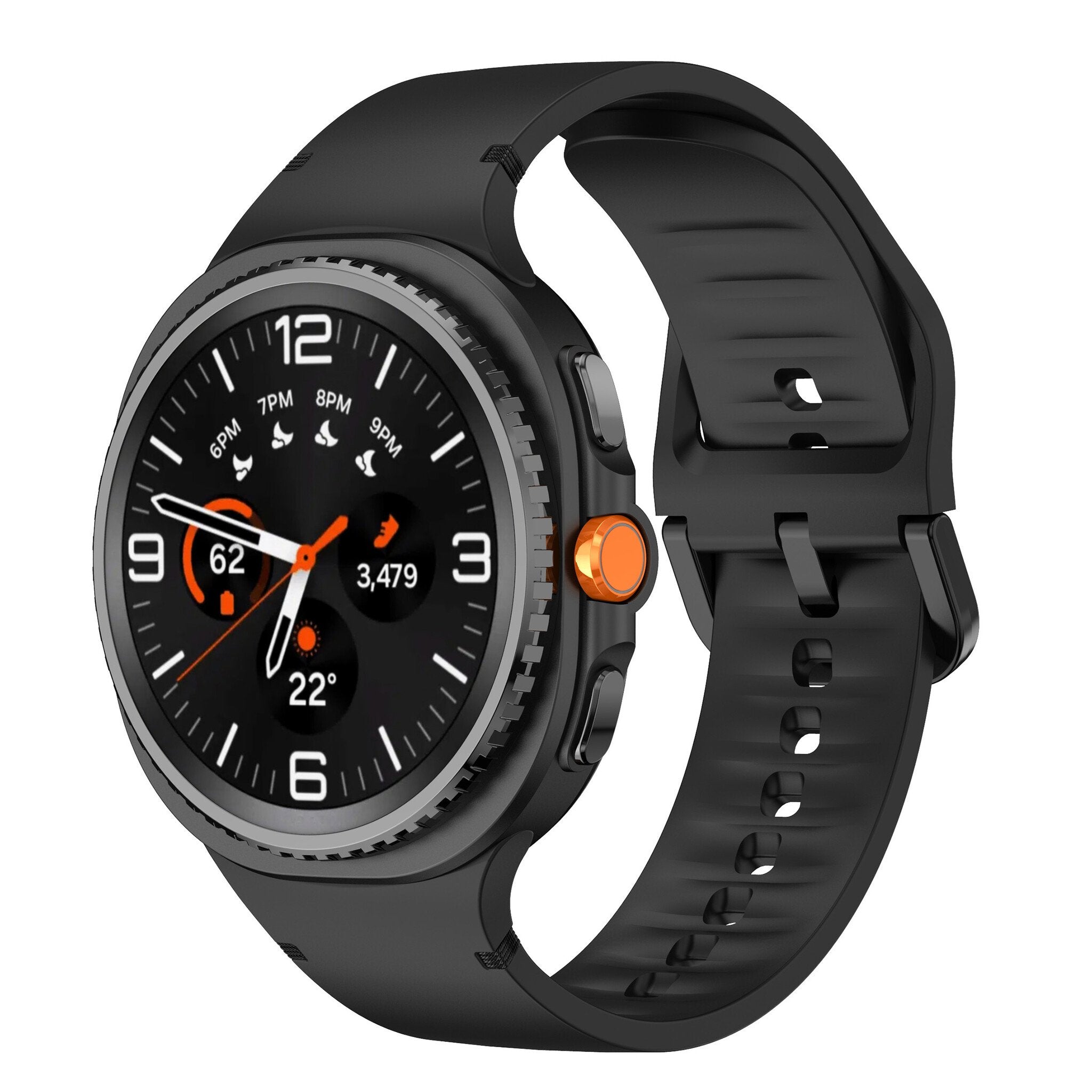 Samsung Galaxy Watch 8 - 40mm Silicone Strap (Black)