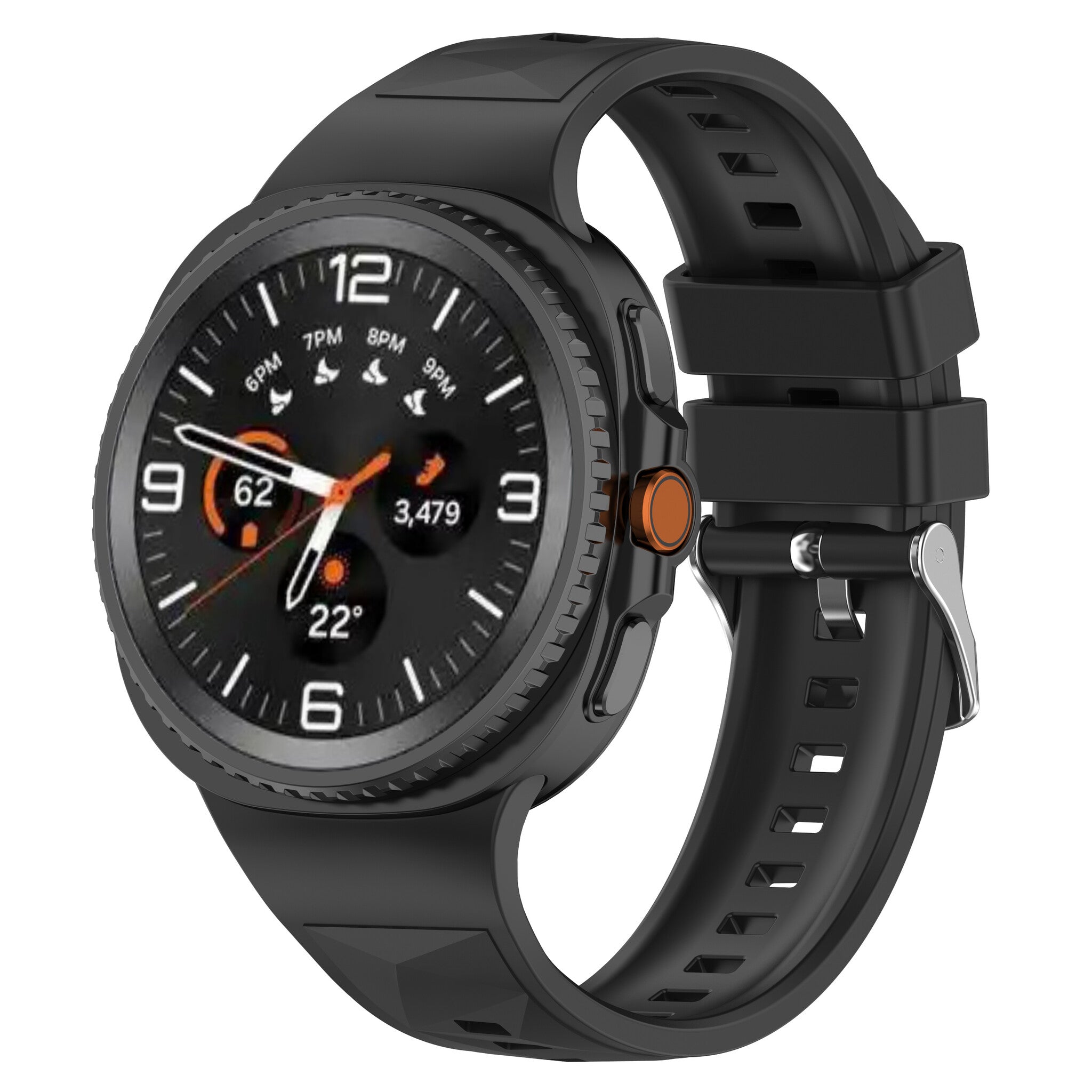 Correa silicona Diamante Samsung Galaxy Watch 8 - 44mm (negro)