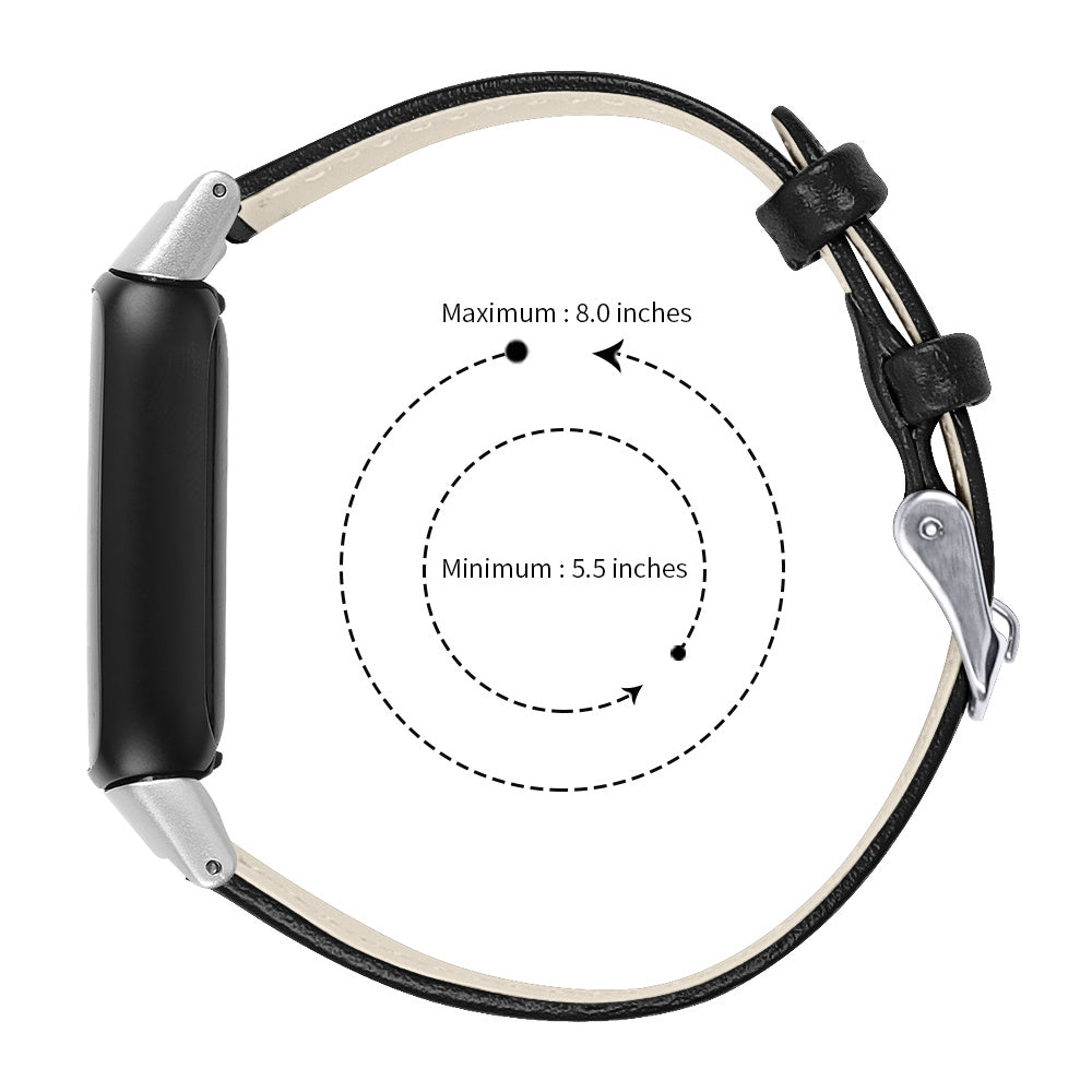 Fitbit Luxe Modern Leather Strap (Black)