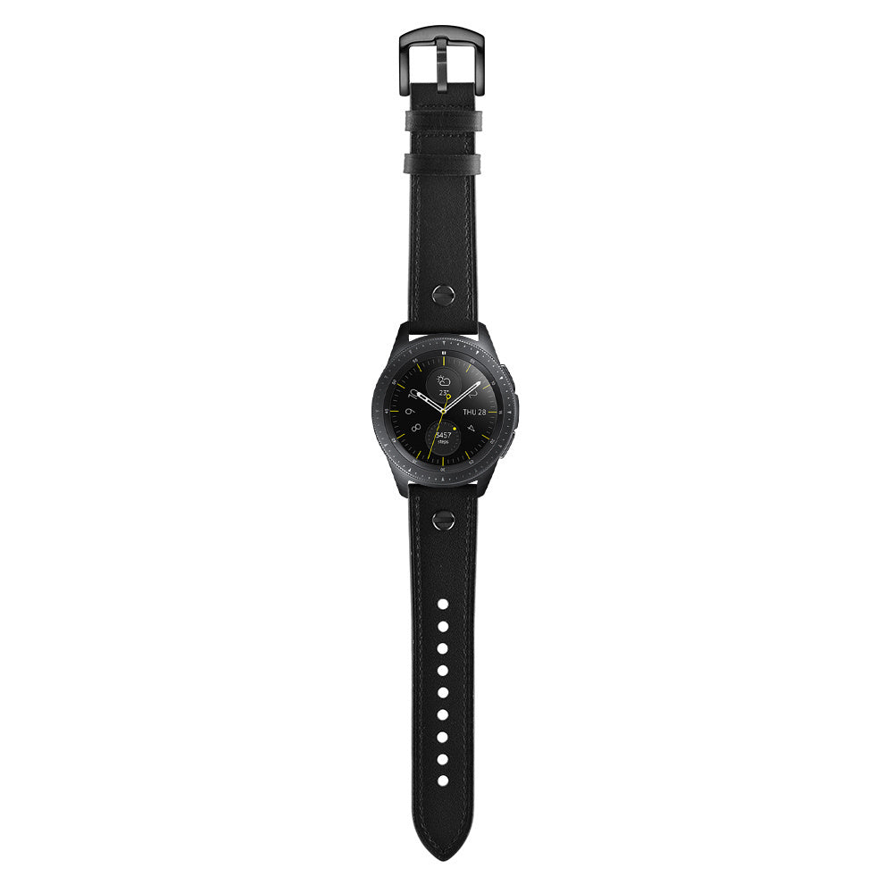 Correa cuero atornillada Amazfit Active 2 (negra)