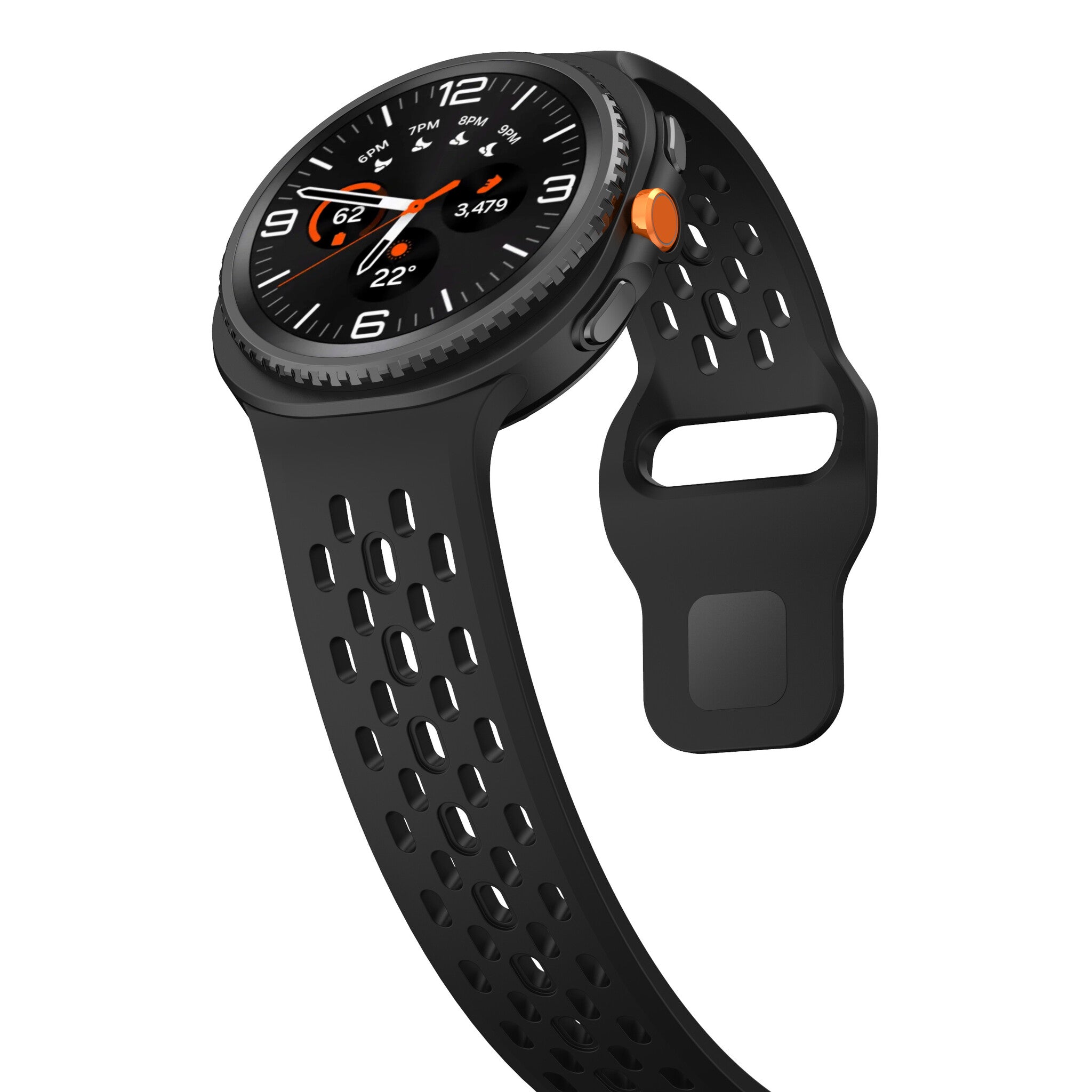Samsung Galaxy Watch 8 - 44mm Silicone Air Strap (Black)