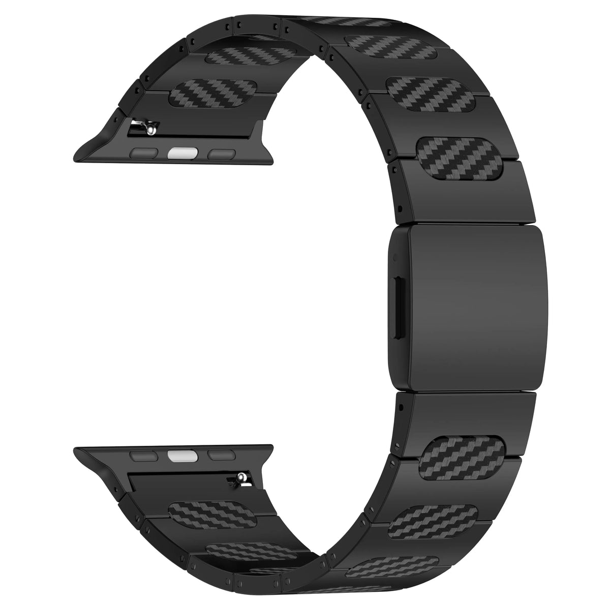 Apple Watch Refined Steel Hybrid Strap (Black/Carbon)