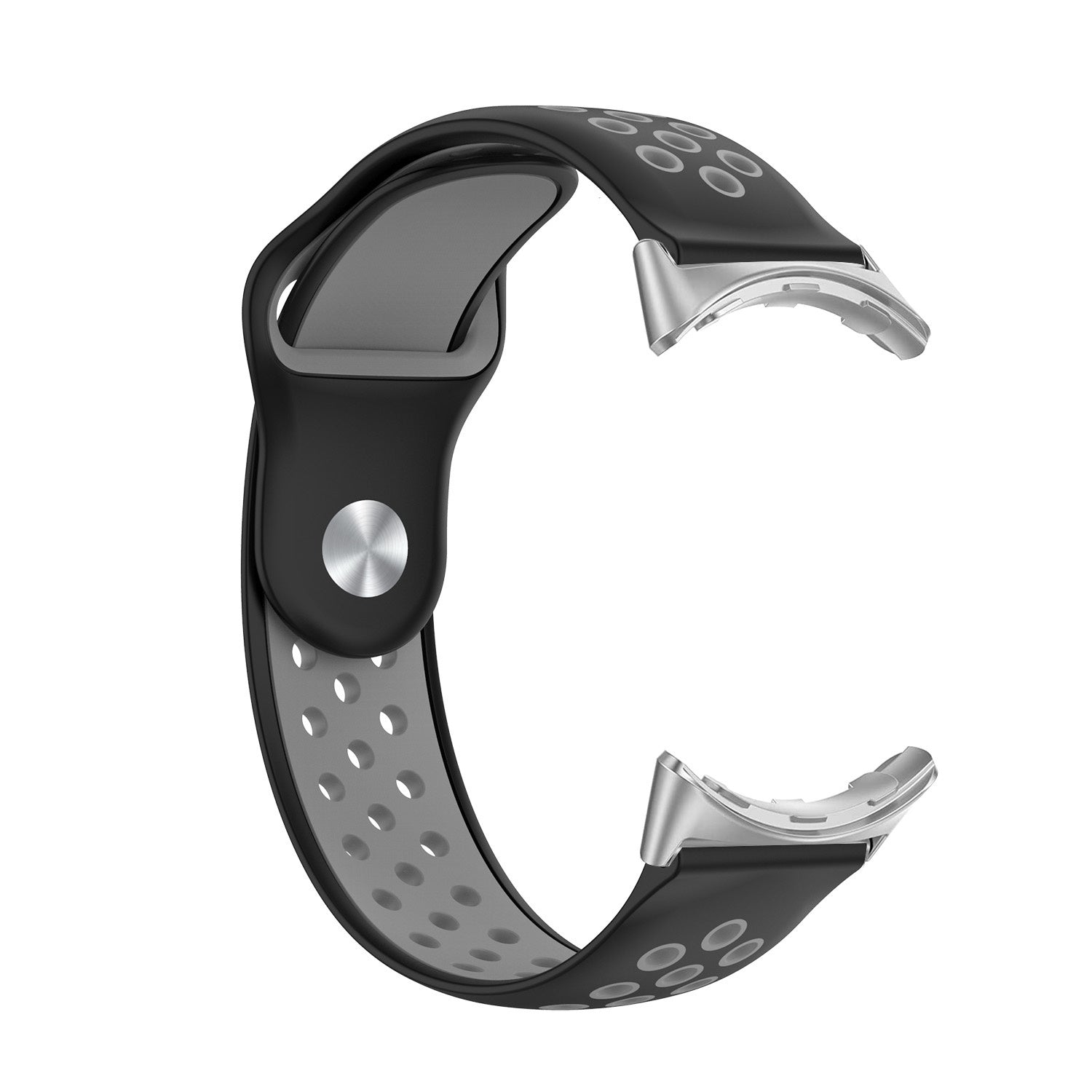 Google Pixel Watch 4 - 41mm Sport Strap (Black/Grey)