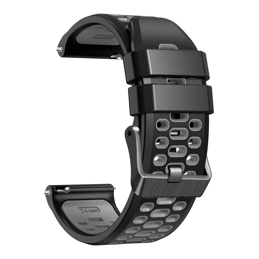 Correa deportiva con hebilla Coros Apex 4 - 46mm (negro/gris)