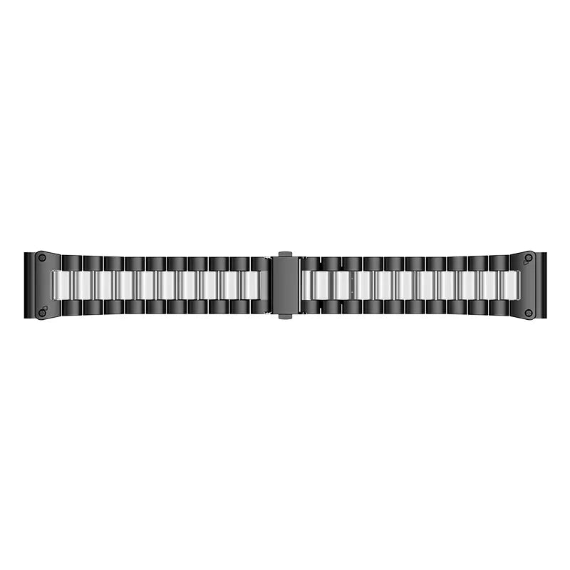 Correa acero premium Garmin Quatix 8 Pro - 47mm (negro/plata)