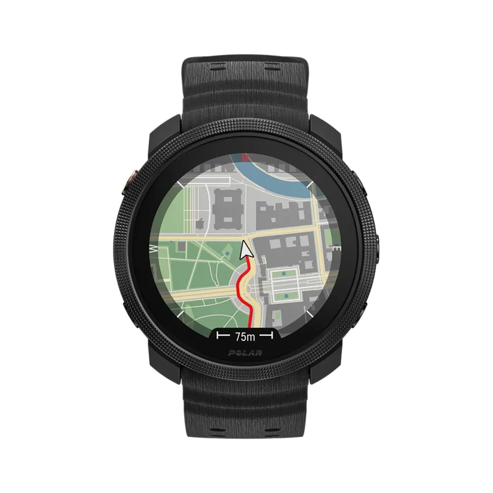 Polar Grit X Pro Silicone Grain Strap (Black)