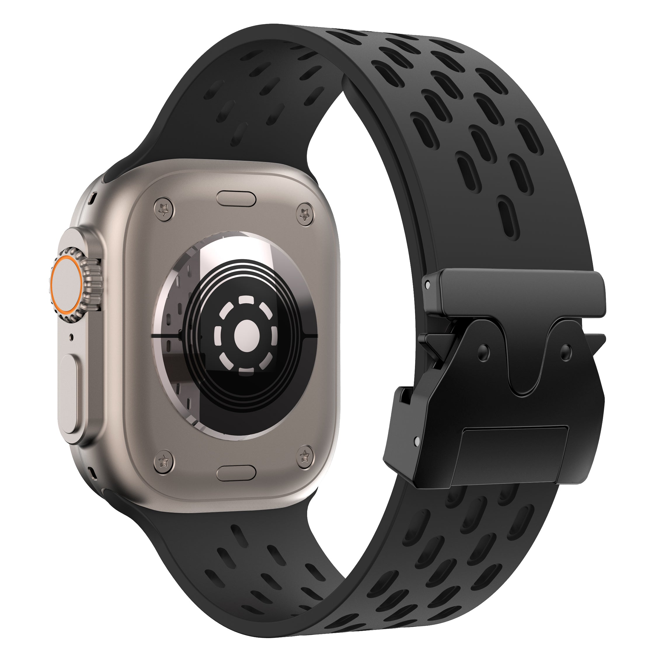 Correa silicona air con P-buckle Apple Watch (negra)