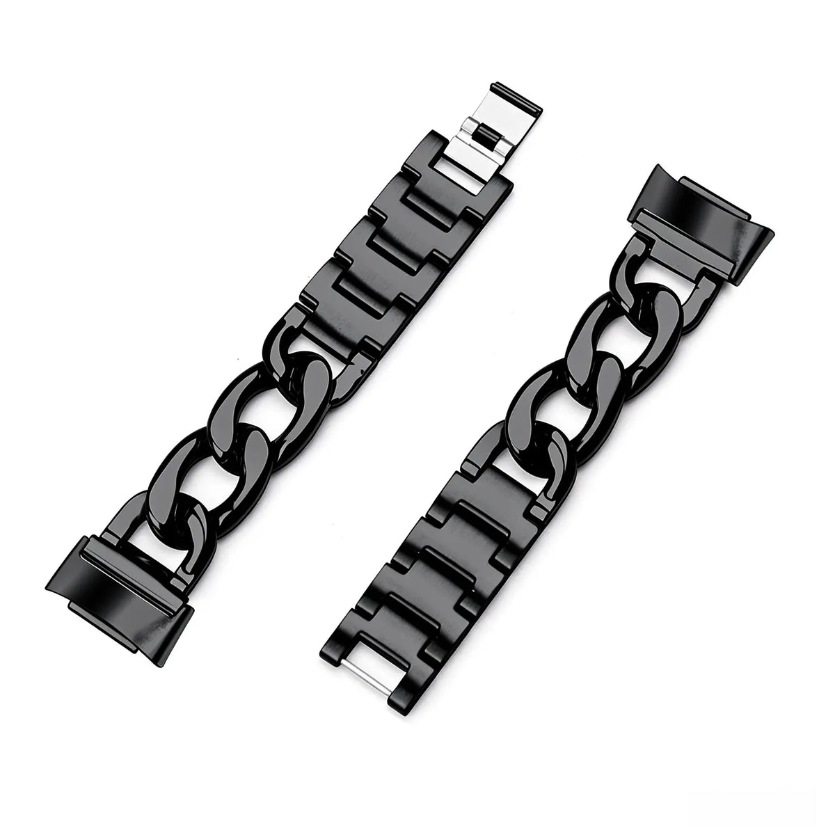 Fitbit Charge 6 Steel Chain Strap (Black)