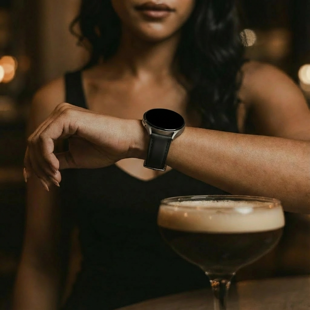 Correa cuero 'ajuste fino' Samsung Galaxy Watch 5 - 44mm (negro)