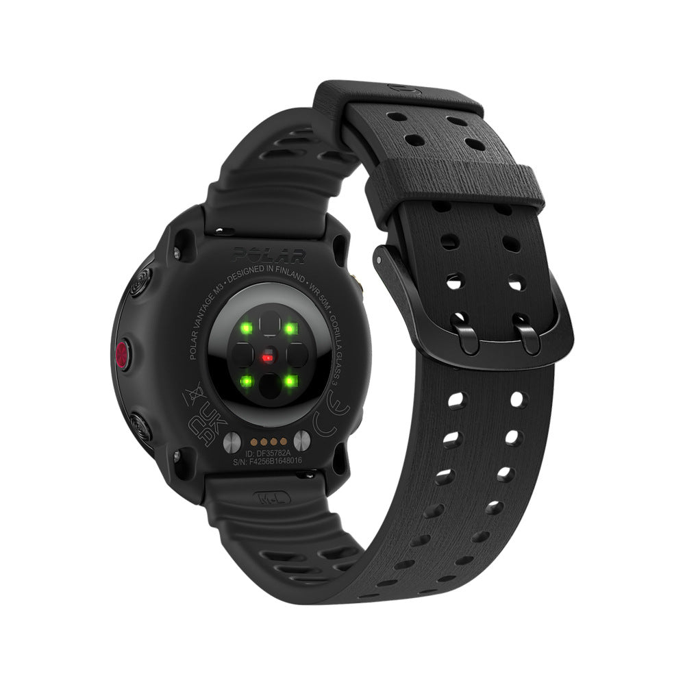 Polar Vantage M Silicone Grain Strap (Black)