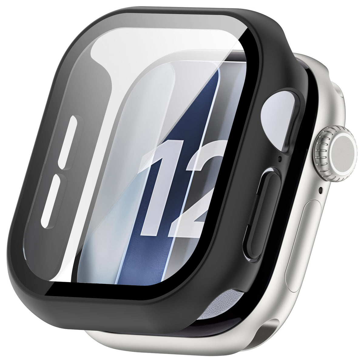 Funda rígida con cristal Apple Watch 12 - 42mm (negro)