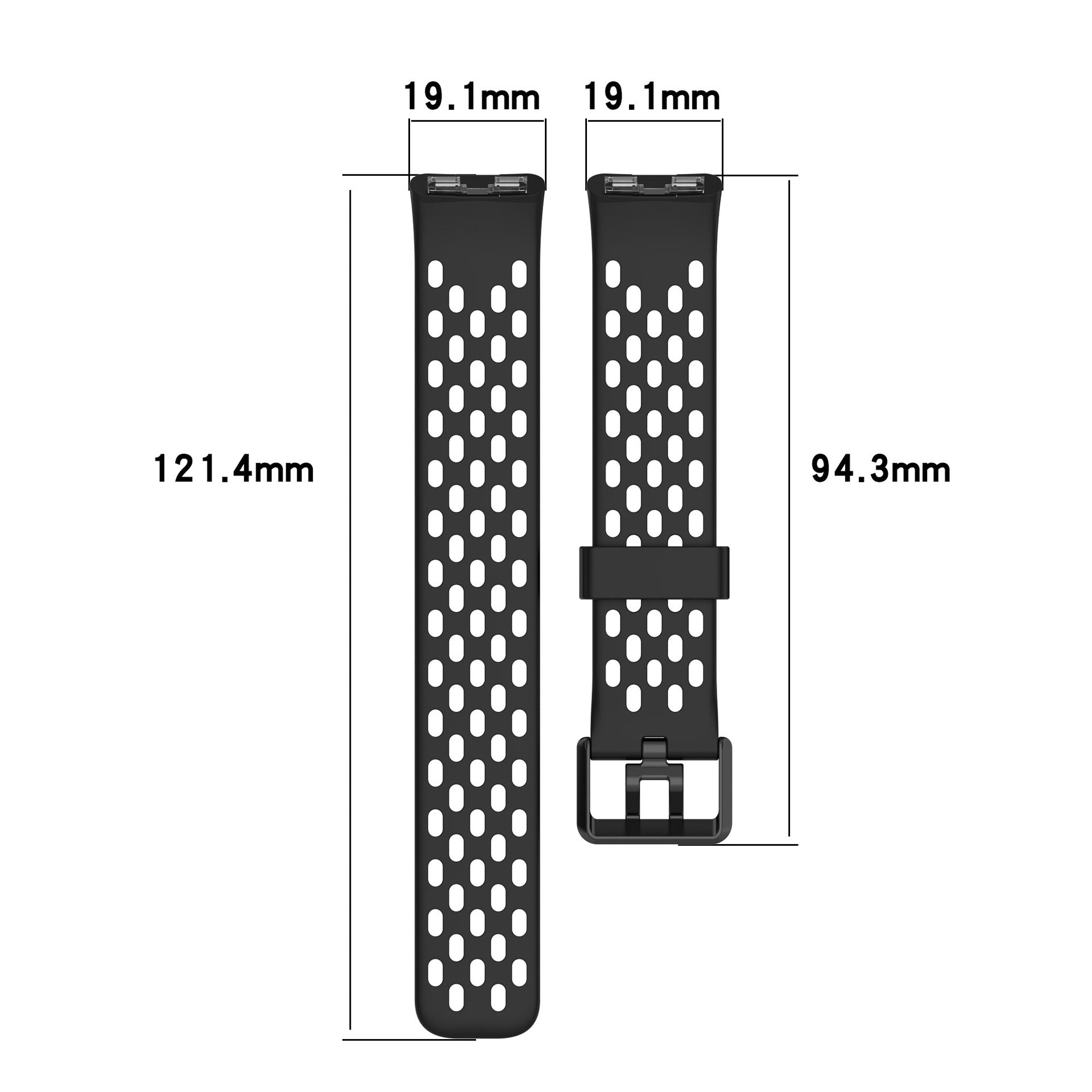 Huawei Band 8 Silicone Air Strap (Black)