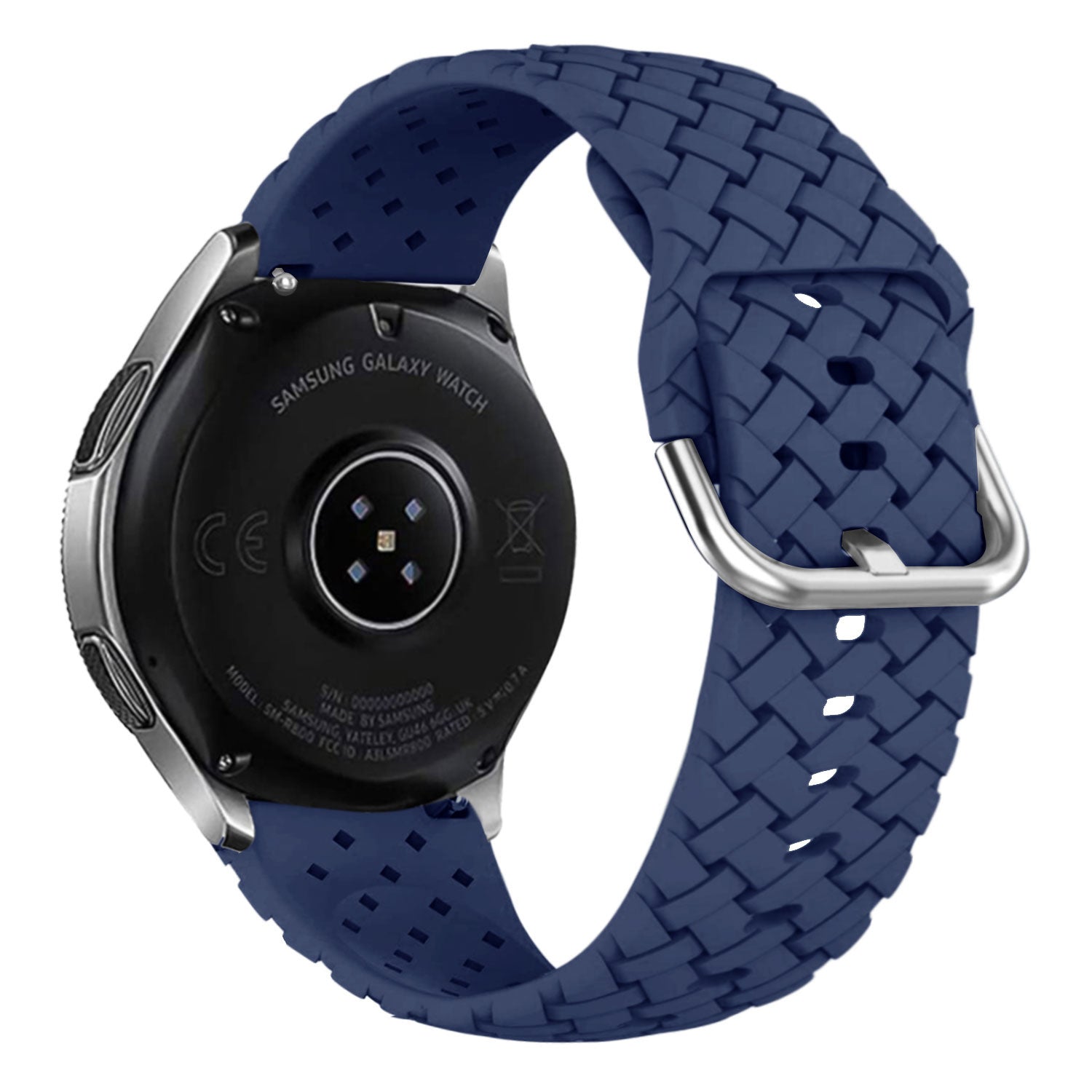 Correa silicona tejida Samsung Galaxy Watch 3 41mm (azul oscuro)