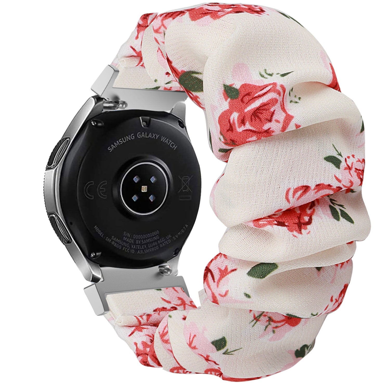 Huawei Watch GT 3 42mm Scrunchie Strap (Flowers)