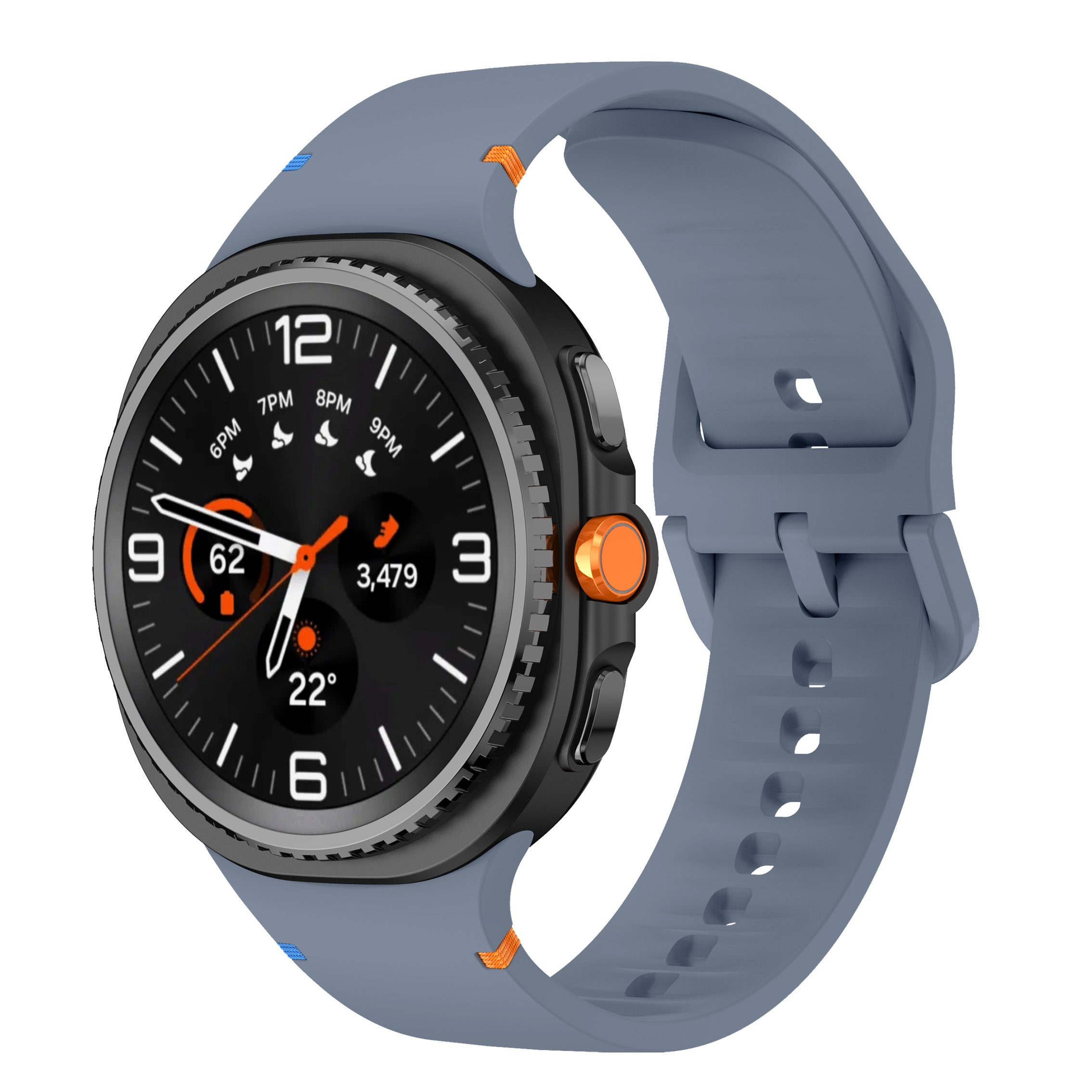 Correa silicona Samsung Galaxy Watch 8 Classic (azul/gris)